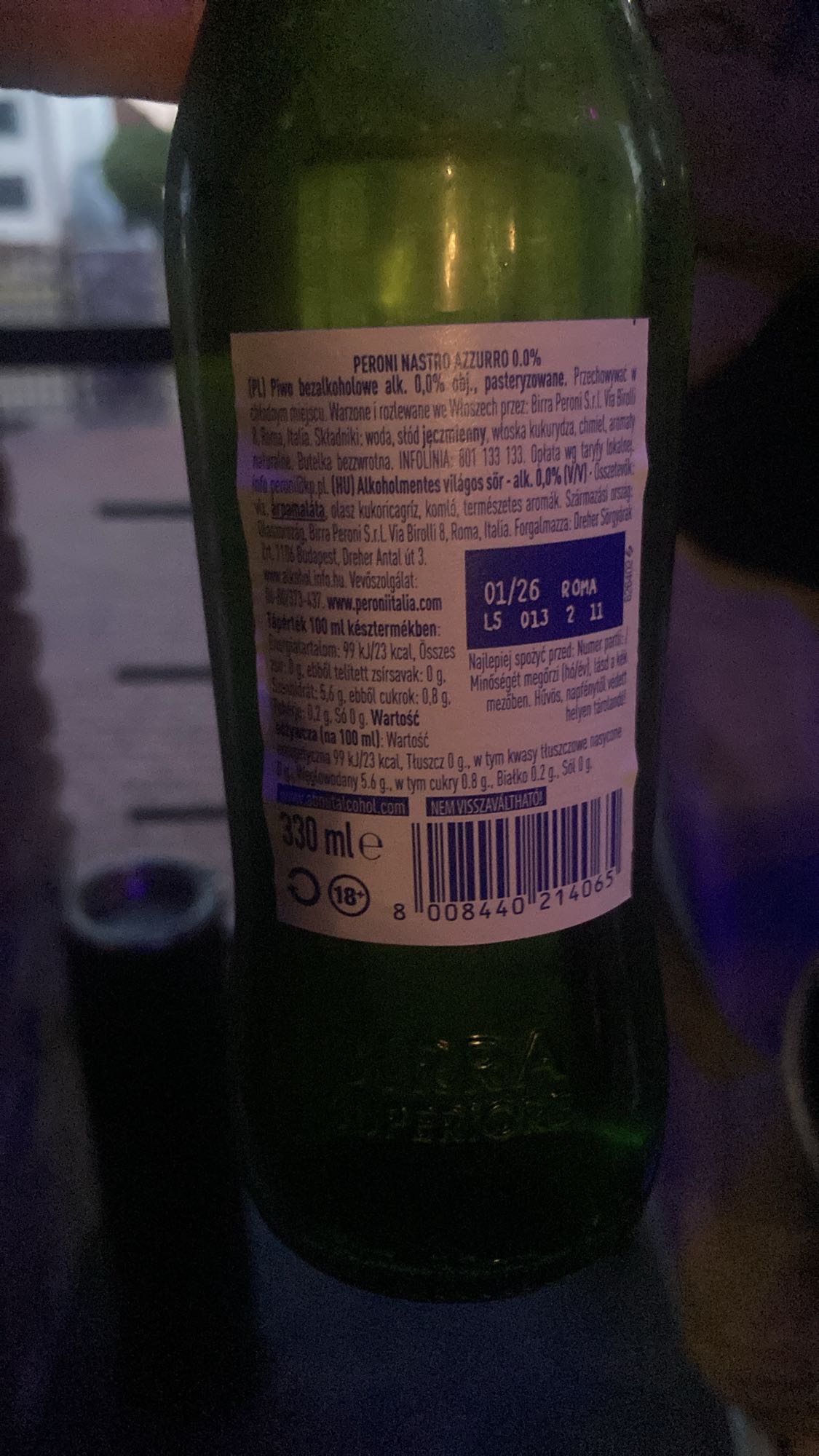 Peroni 0.0% Beer