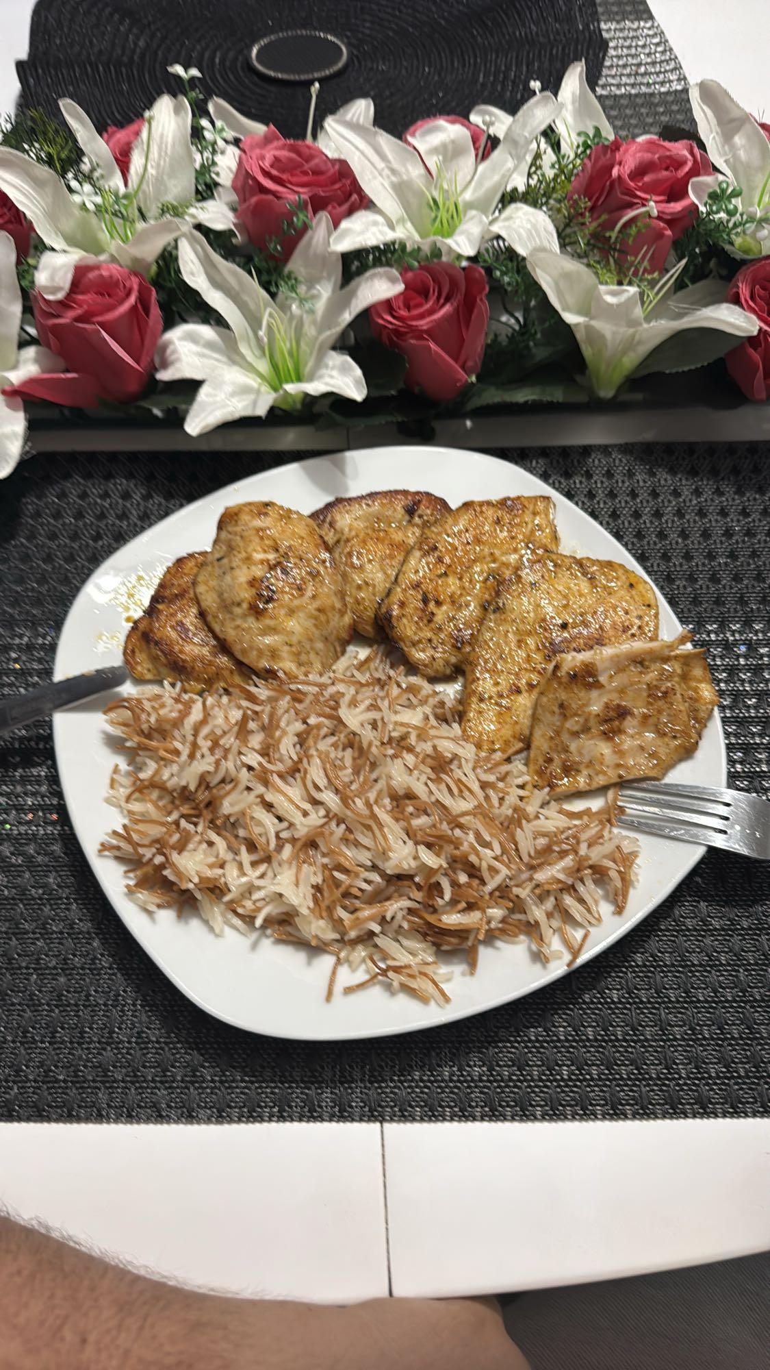 Grilled Chicken with Rice