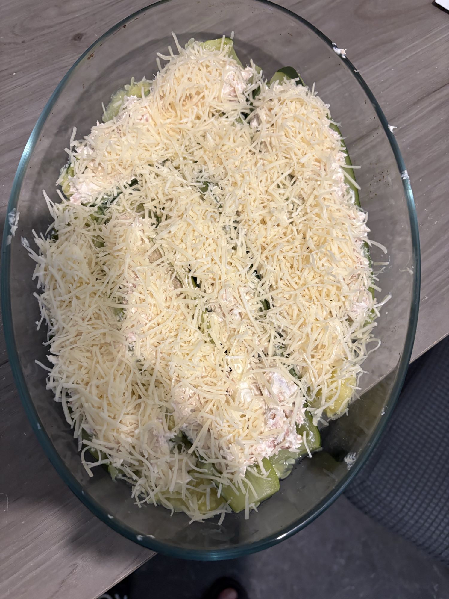 Courgettes farcies fromage