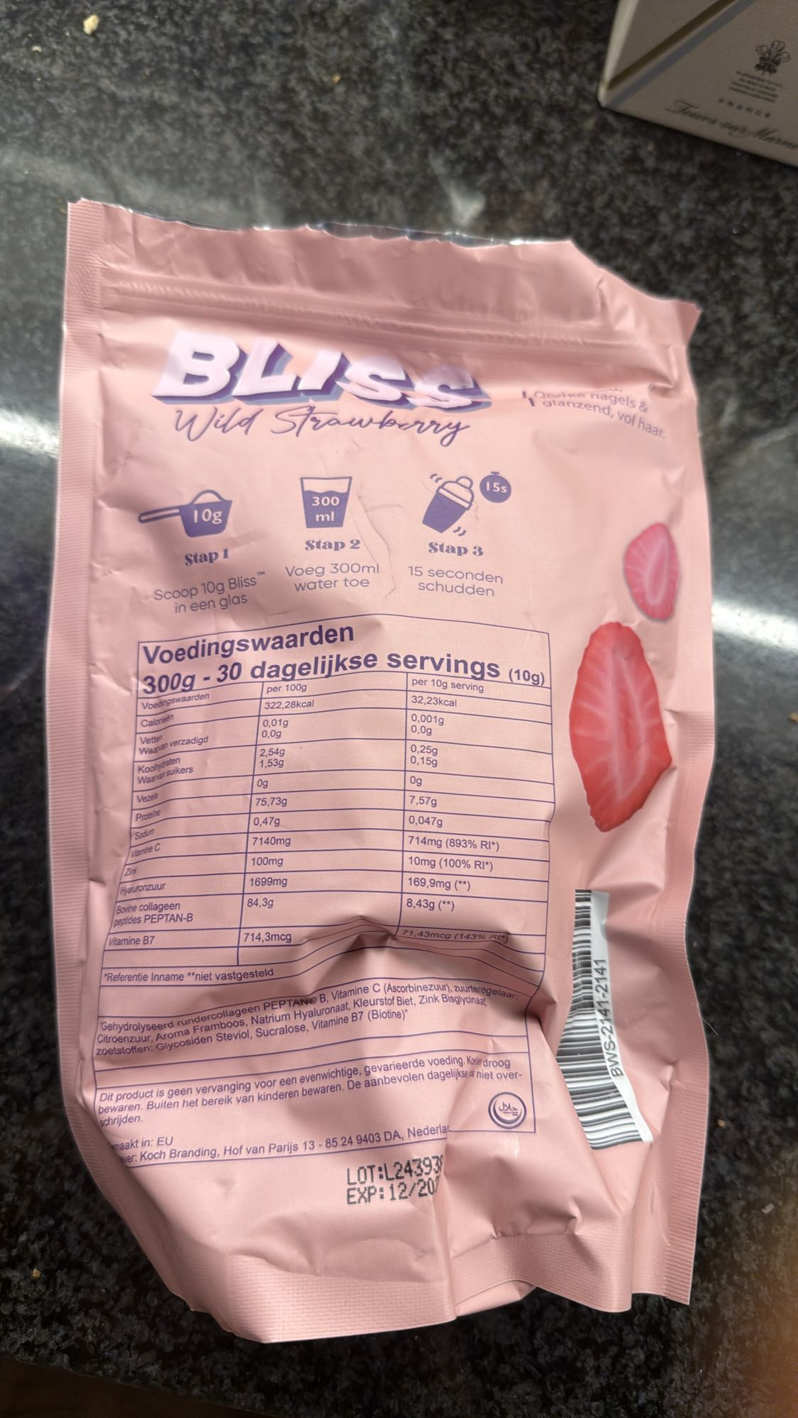 Bliss Wilde Aardbei Collageen