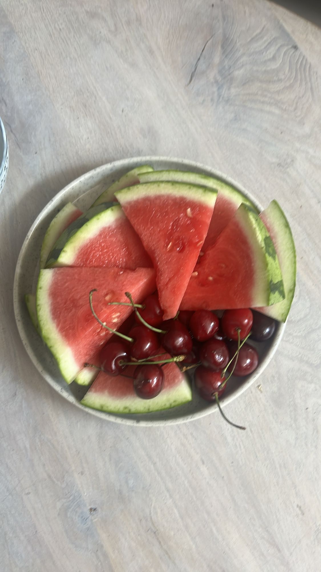Vattenmelon och körsbär
