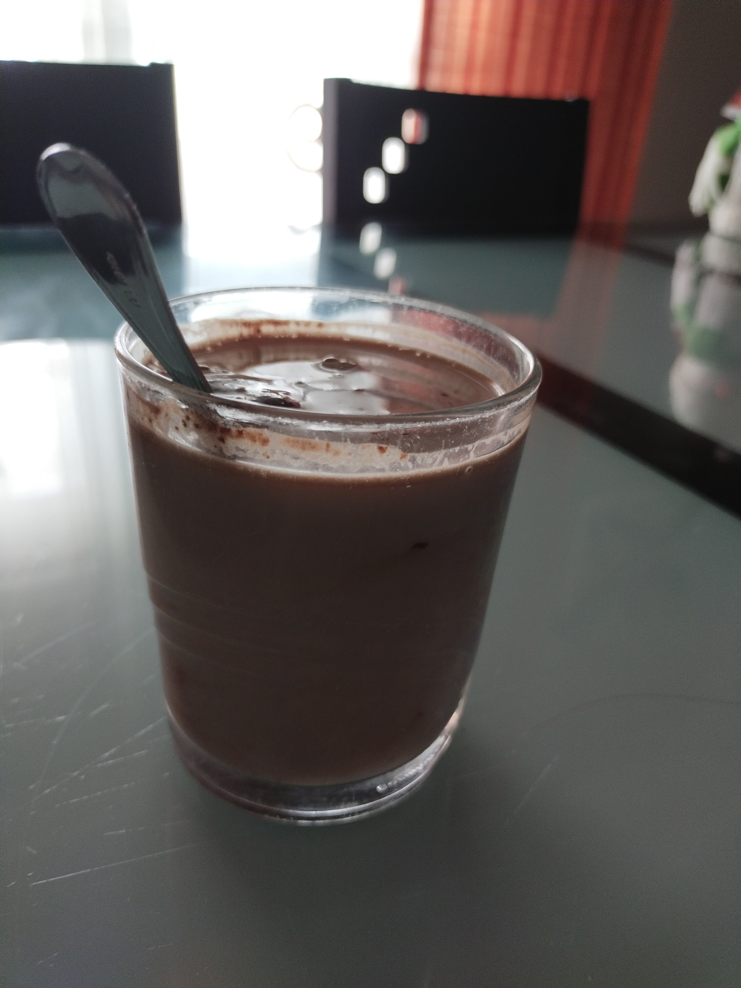 vaso de chocolate