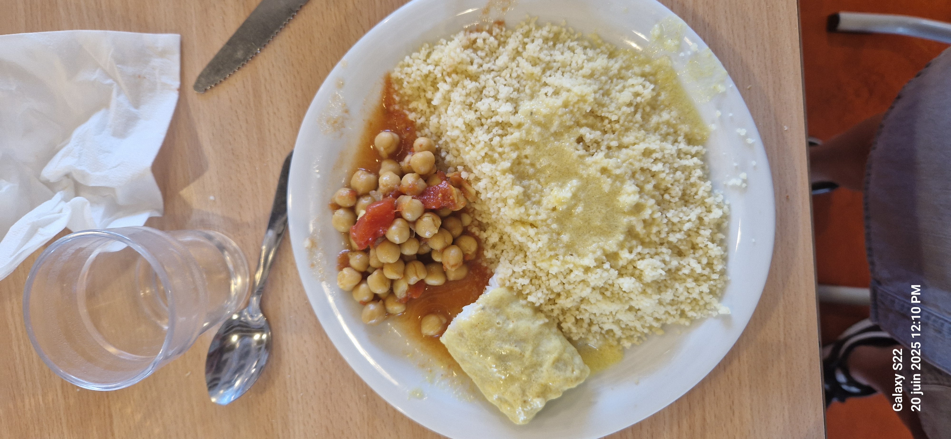 Couscous pois chiches curry