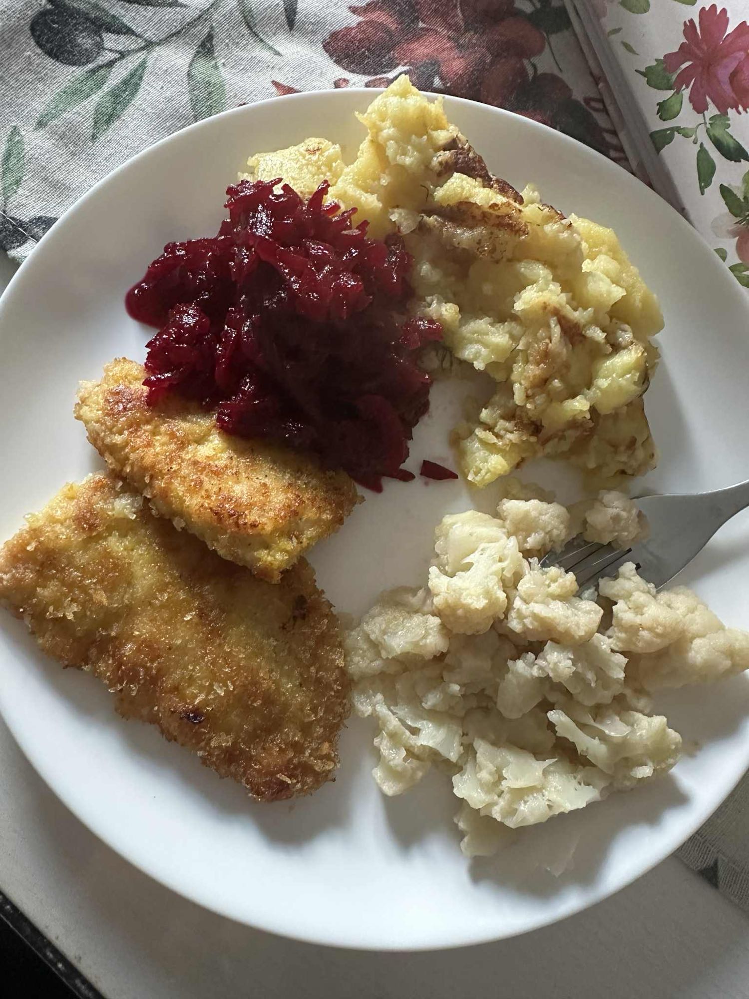 Kotlet z ziemniakami