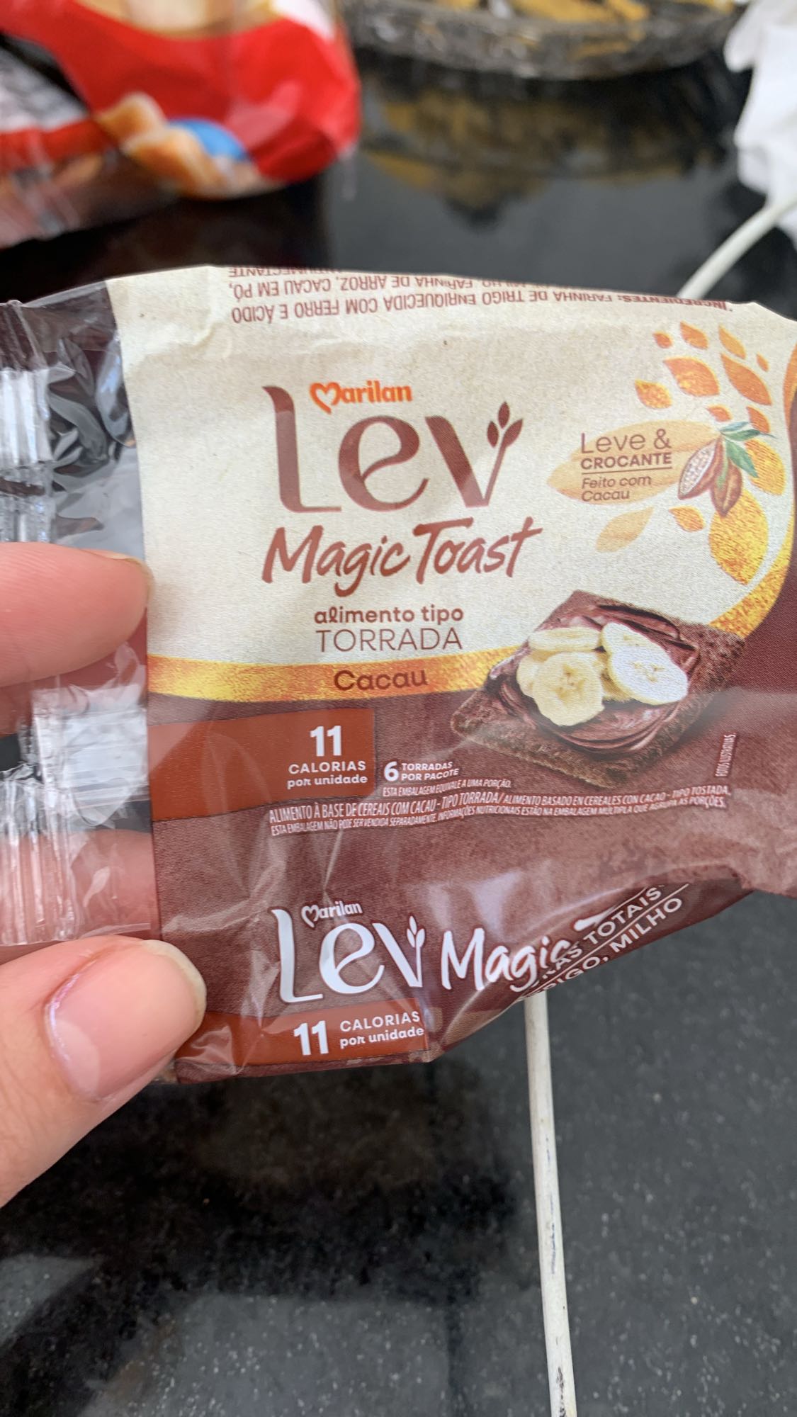 Torrada de cacau Lev