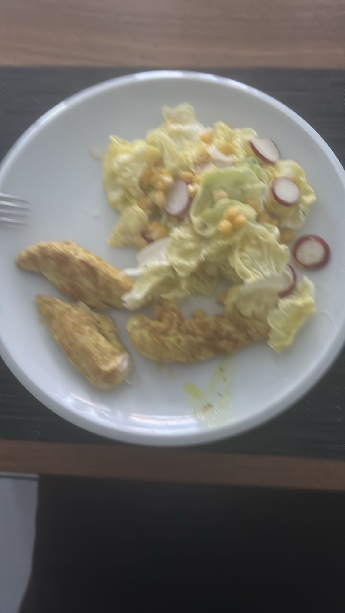 Kip met salade
