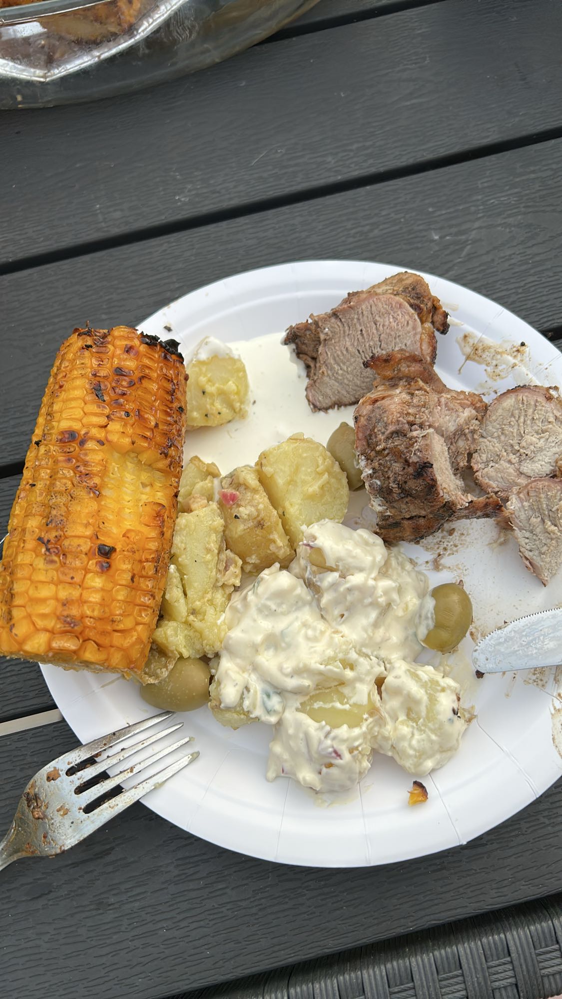 Grilltallrik med potatissallad