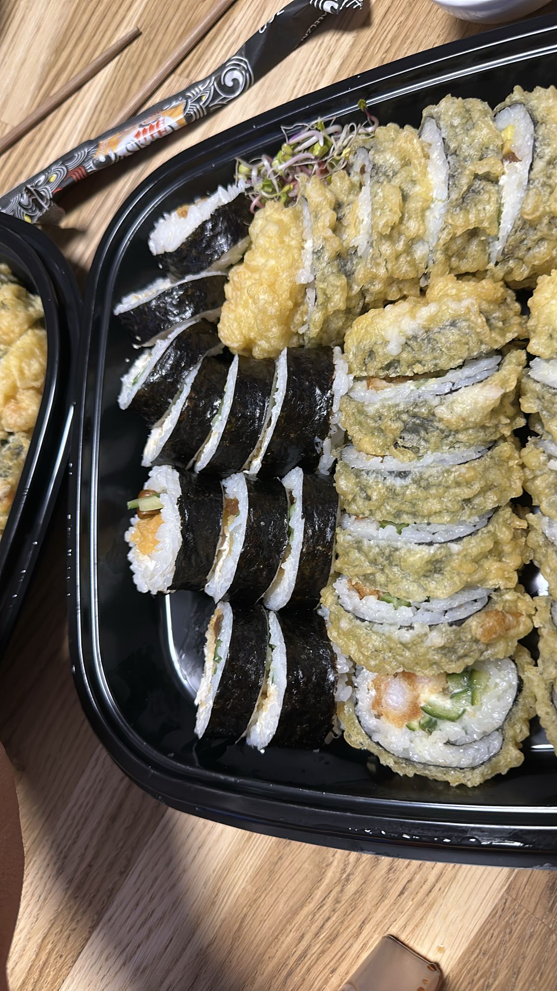 Zestaw sushi tempura