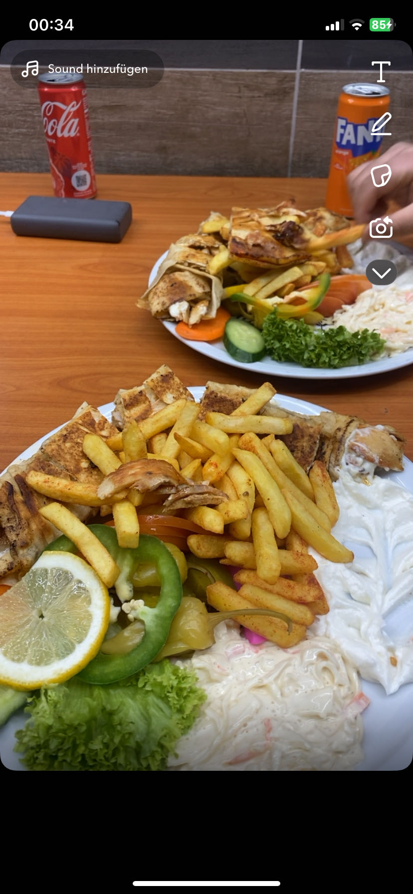 Hähnchen-Döner-Teller