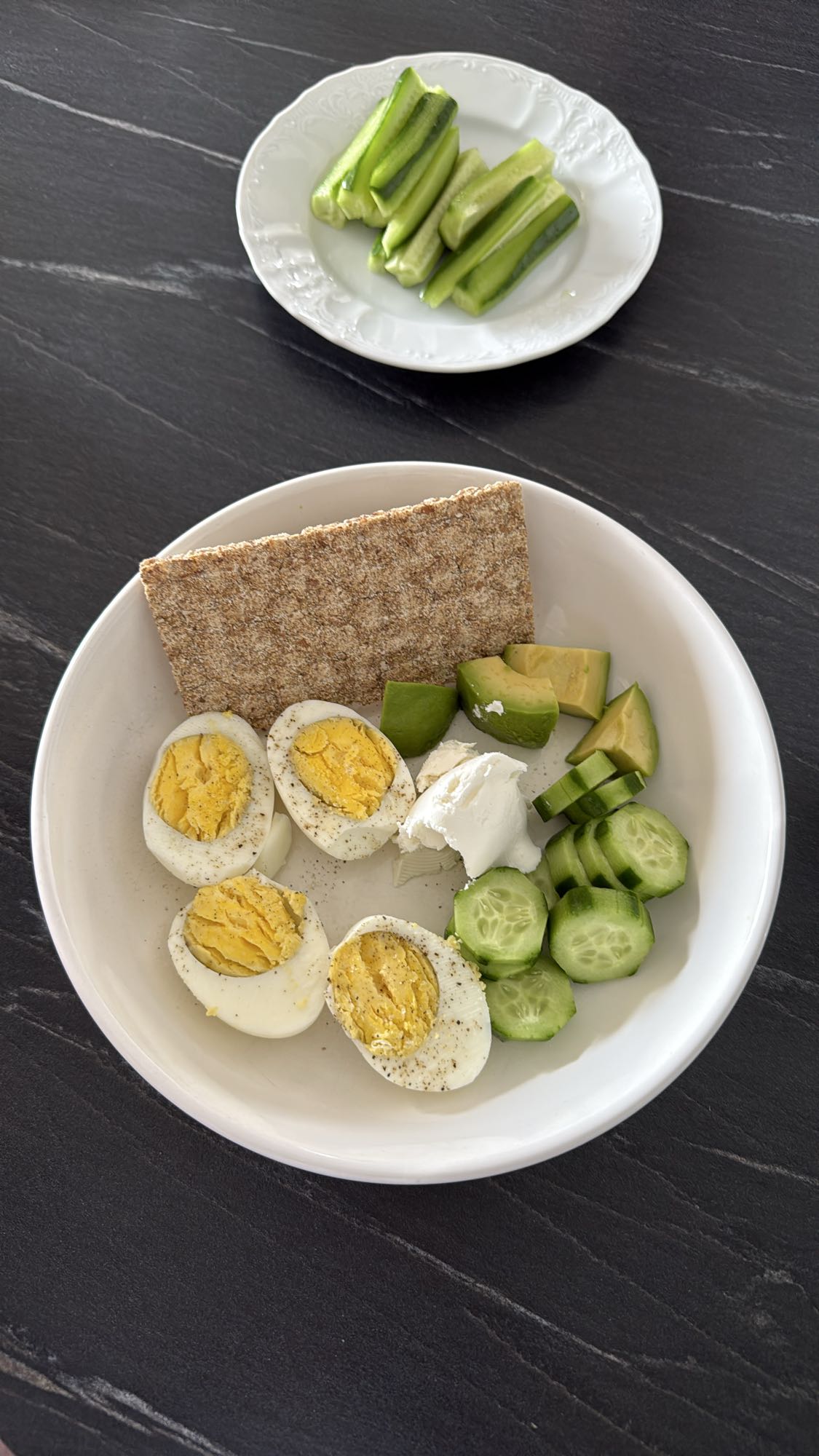 Egg, Avocado & Crispbread Plate