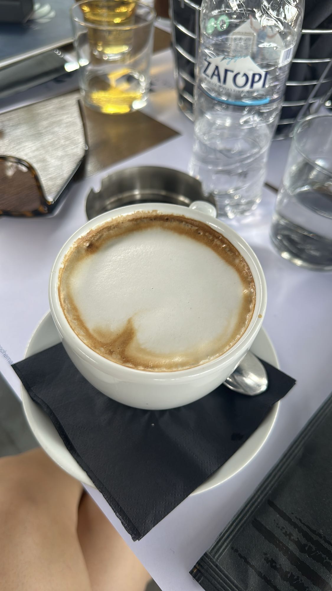 Cappuccino with water