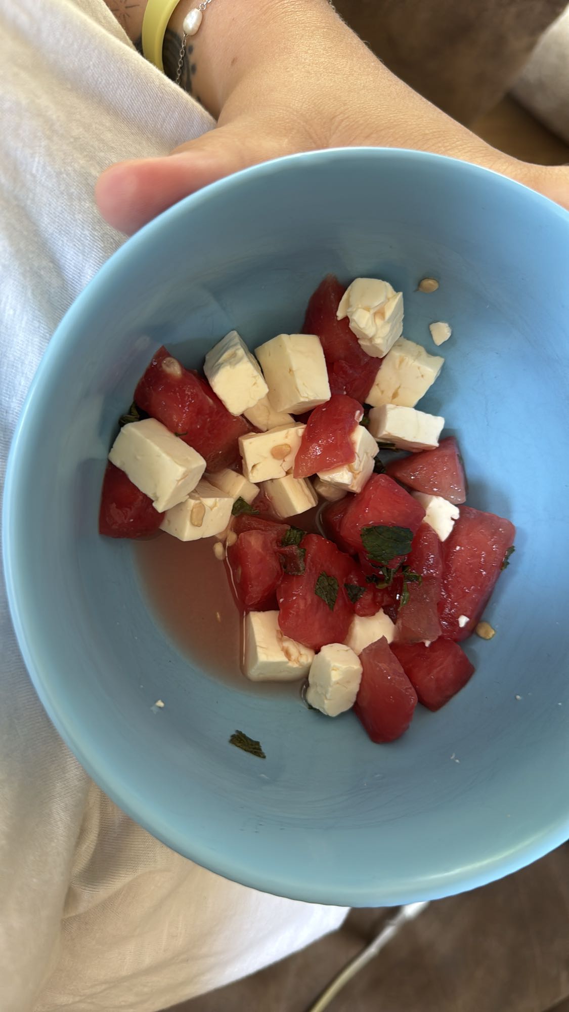 Wassermelonen-Feta-Light-Salat