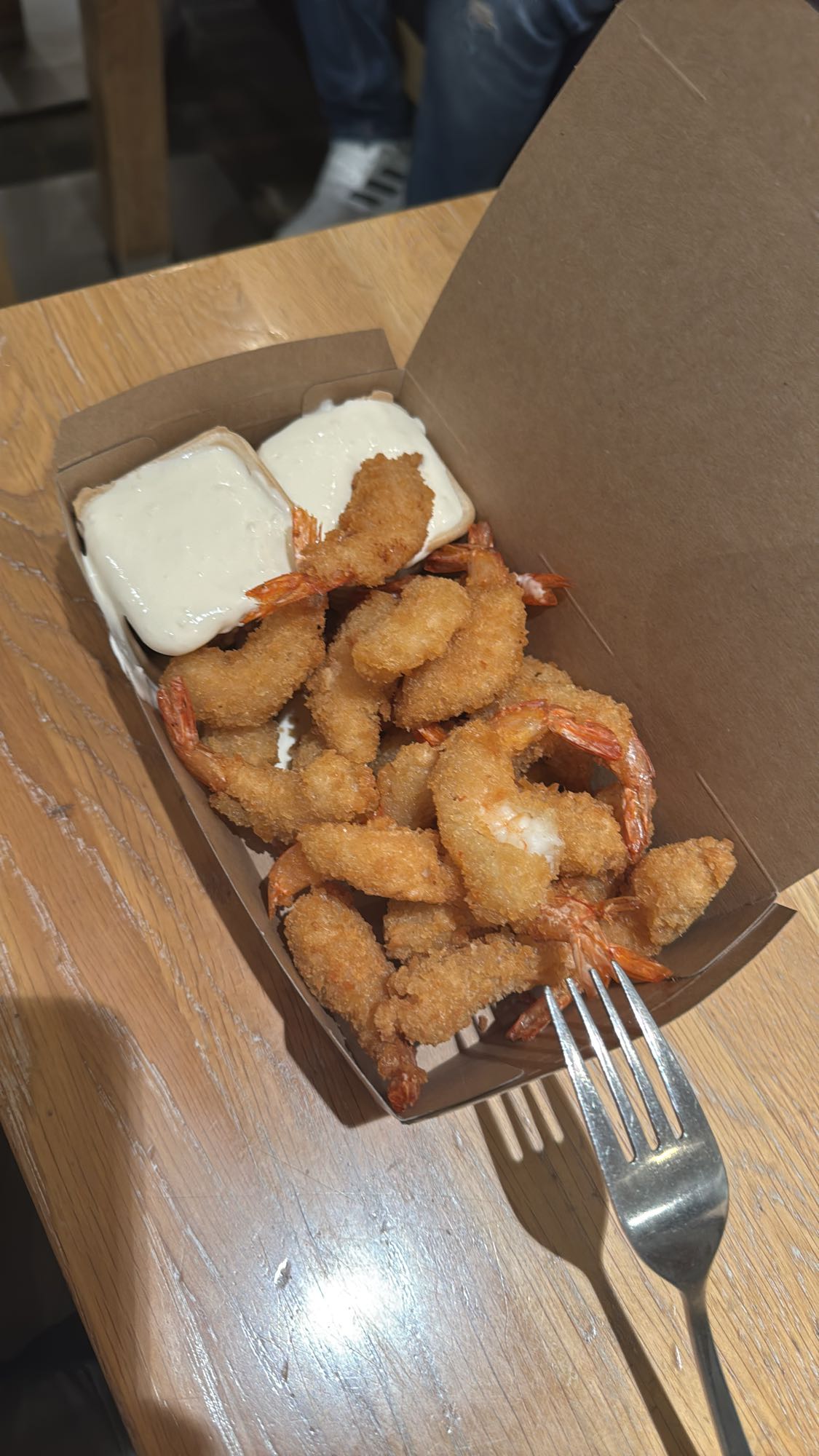 Gebratene Garnelenbox