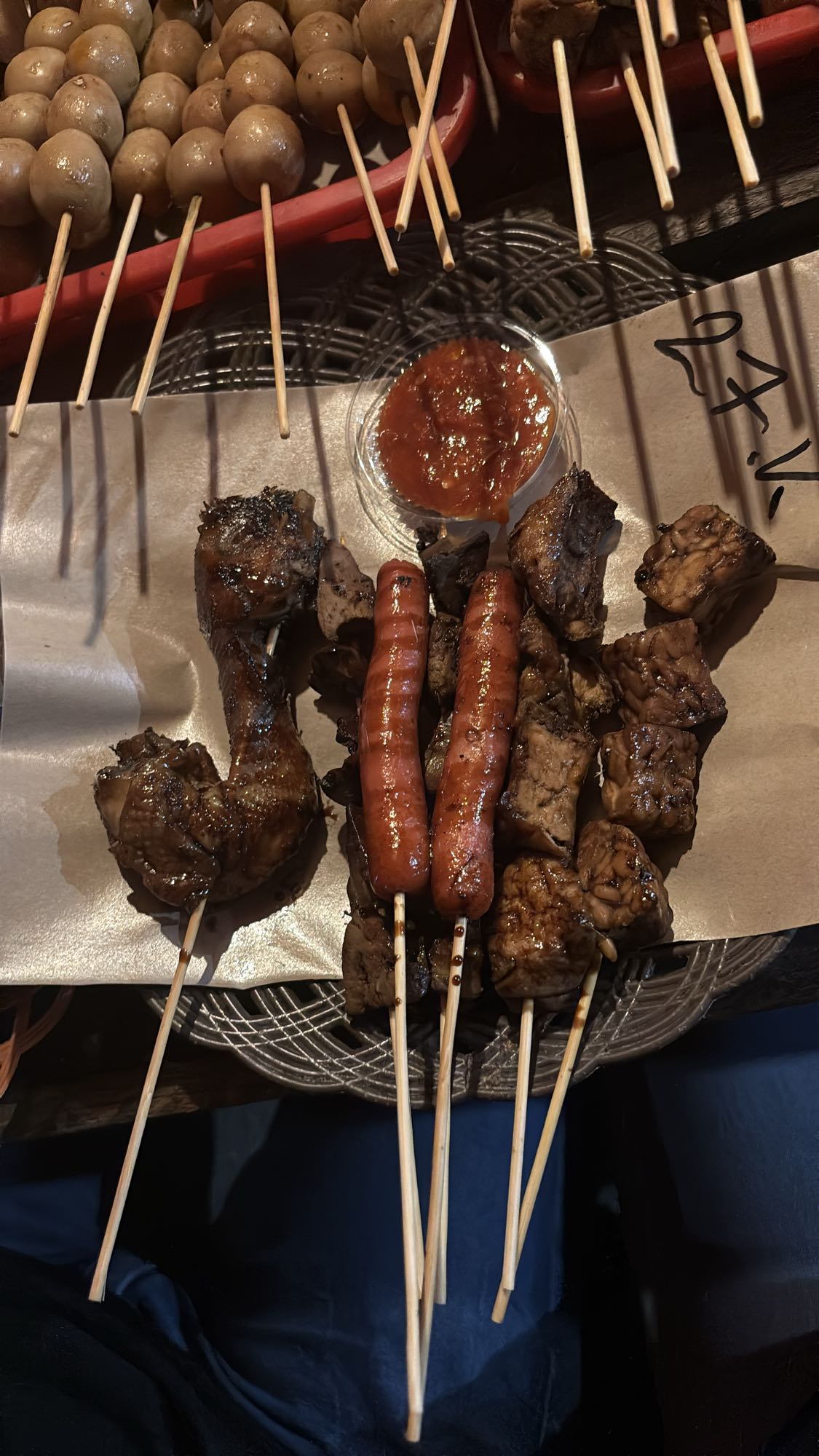 Sate campur bakar