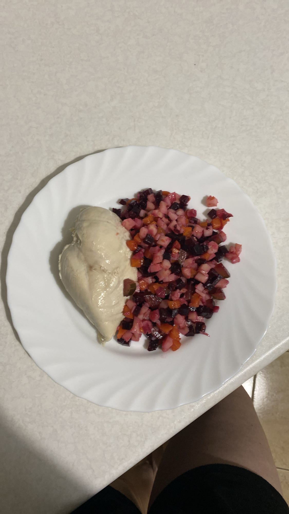 Венігрет з курячим філе