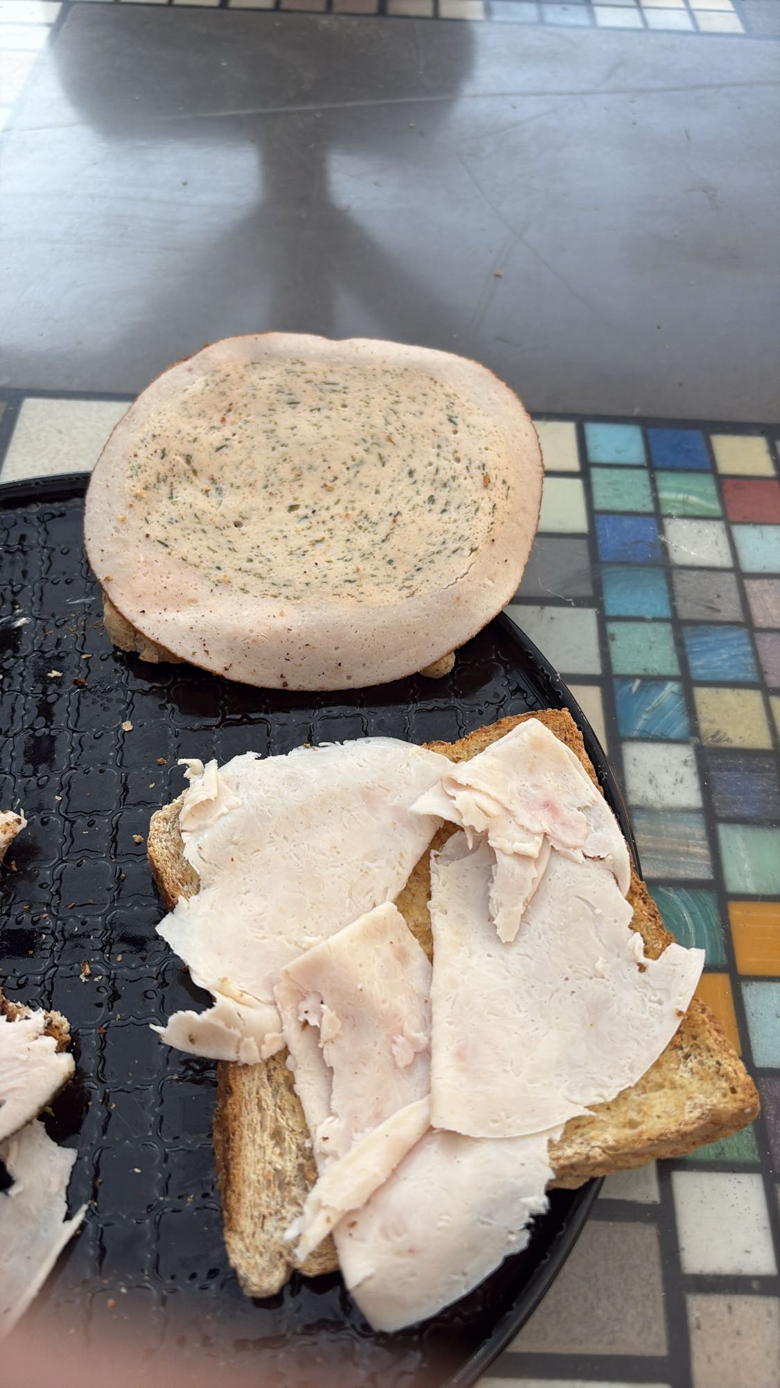 Kalkoen toast sandwich