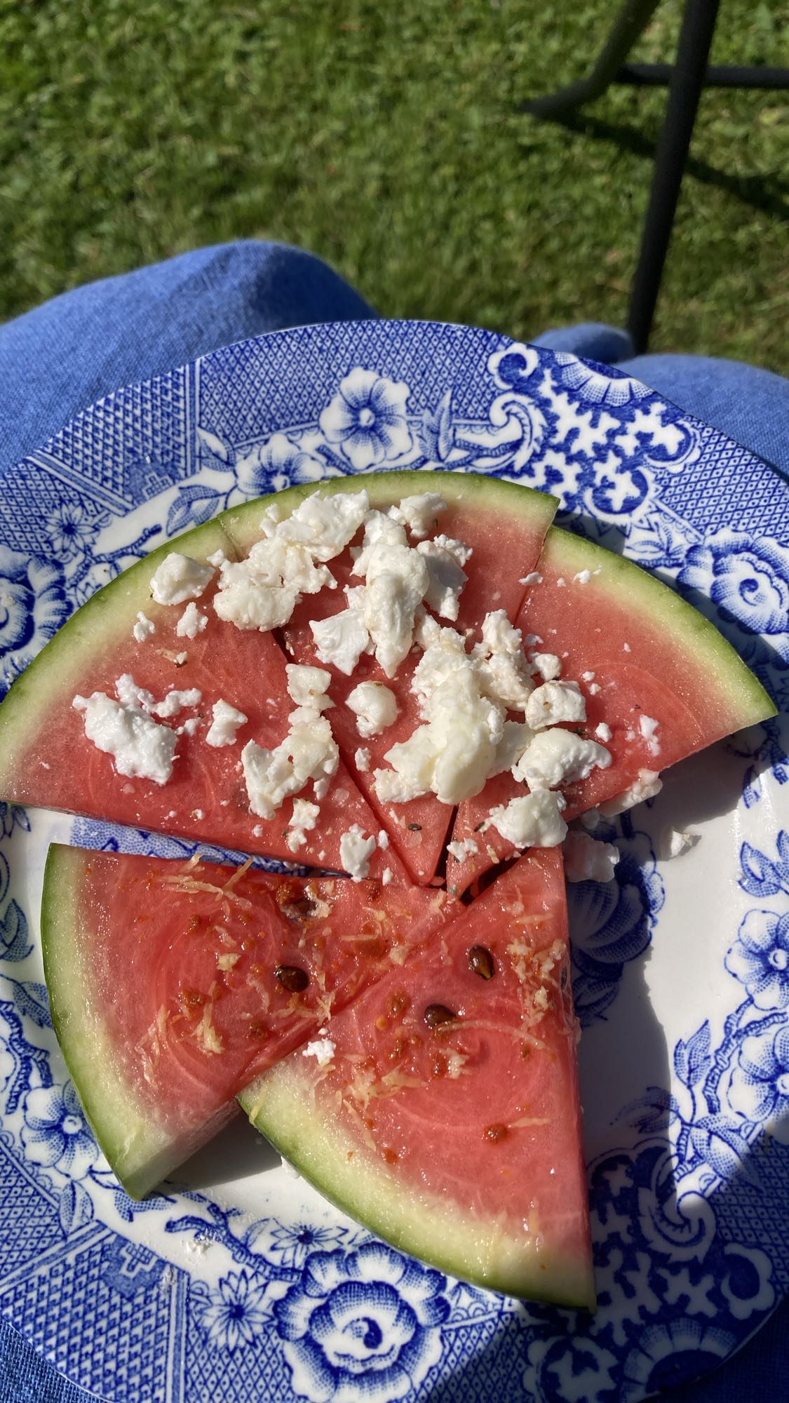 Vattenmelon med feta