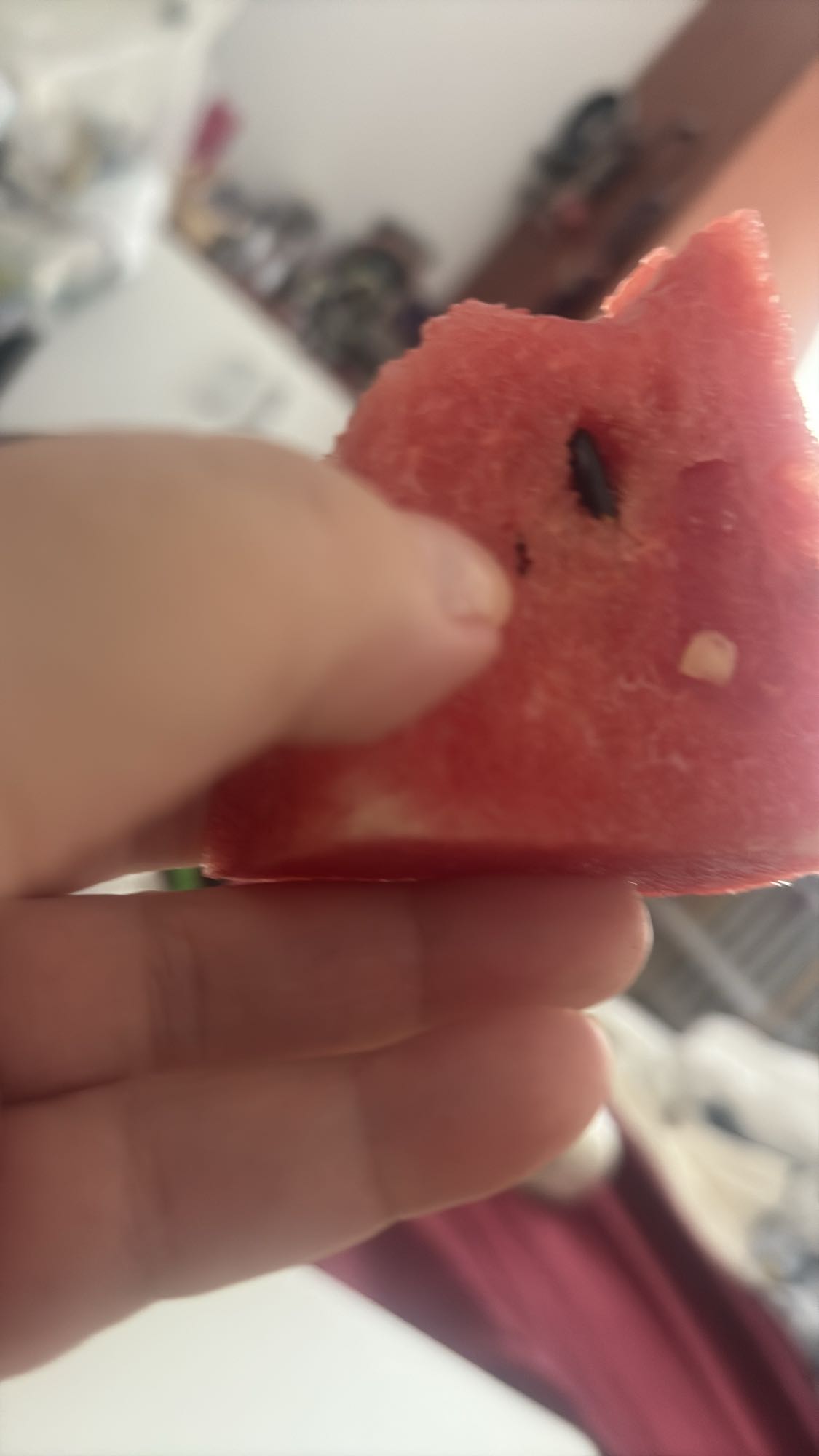 Bucată de pepene roșu