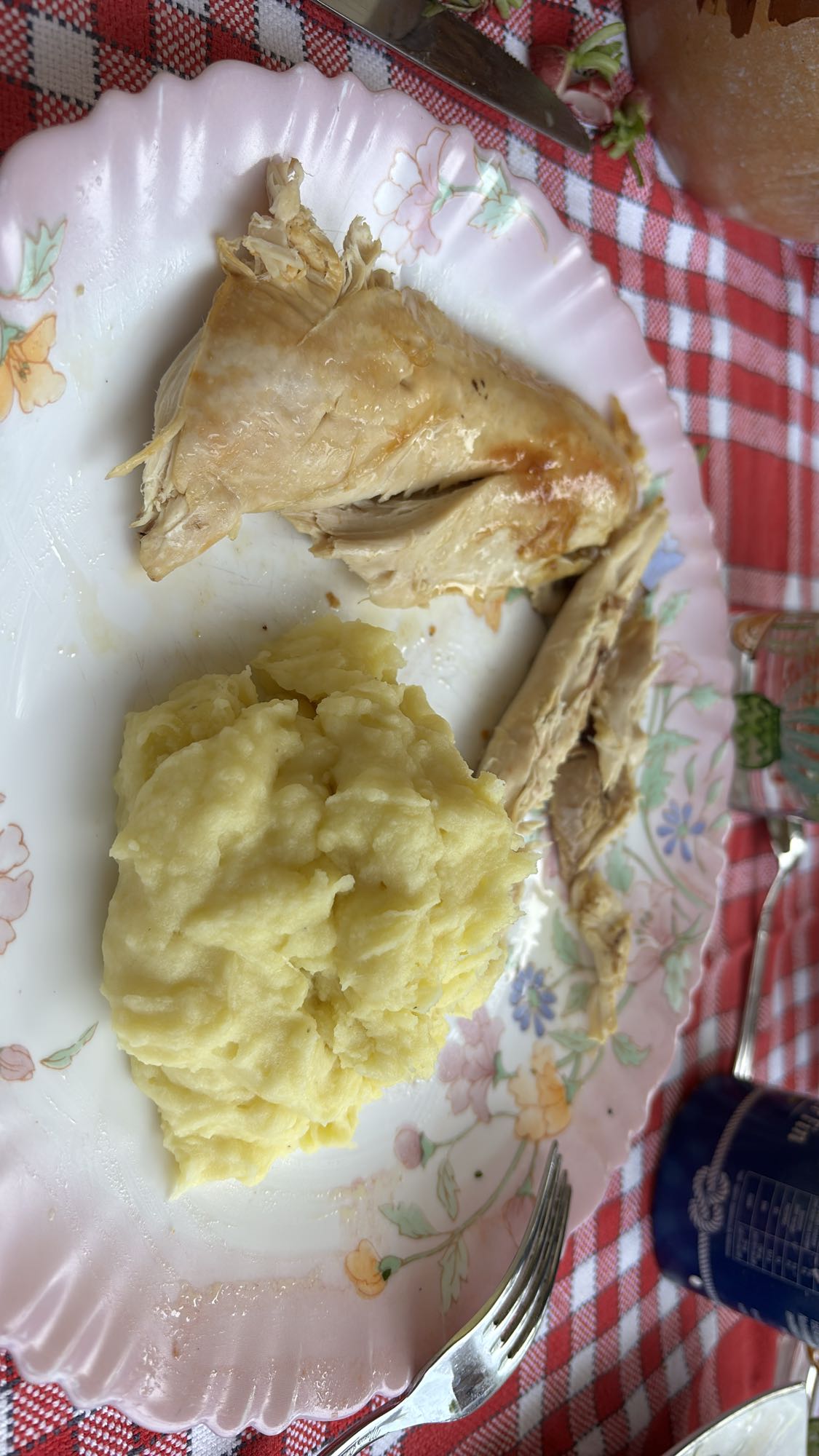 Poulet rôti et purée