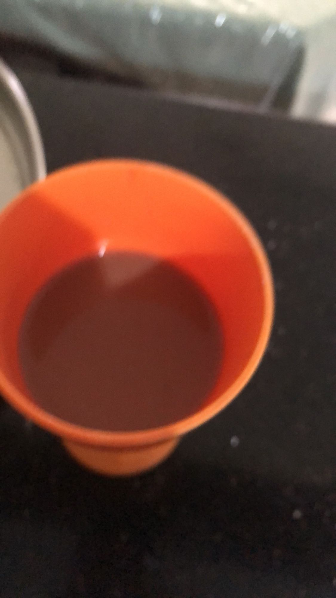 vaso de chocolate