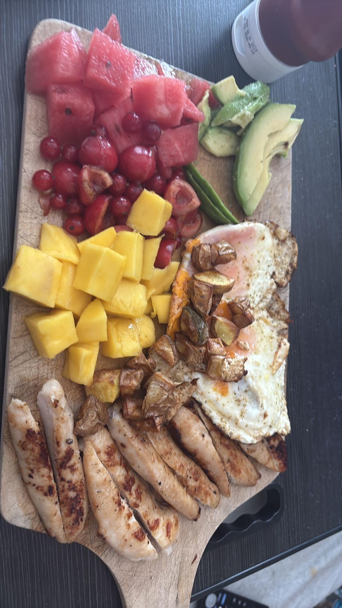 Gezond ontbijt plank