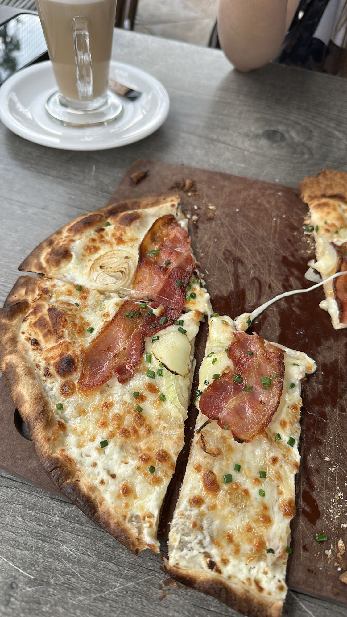 Flammkuchen met spek