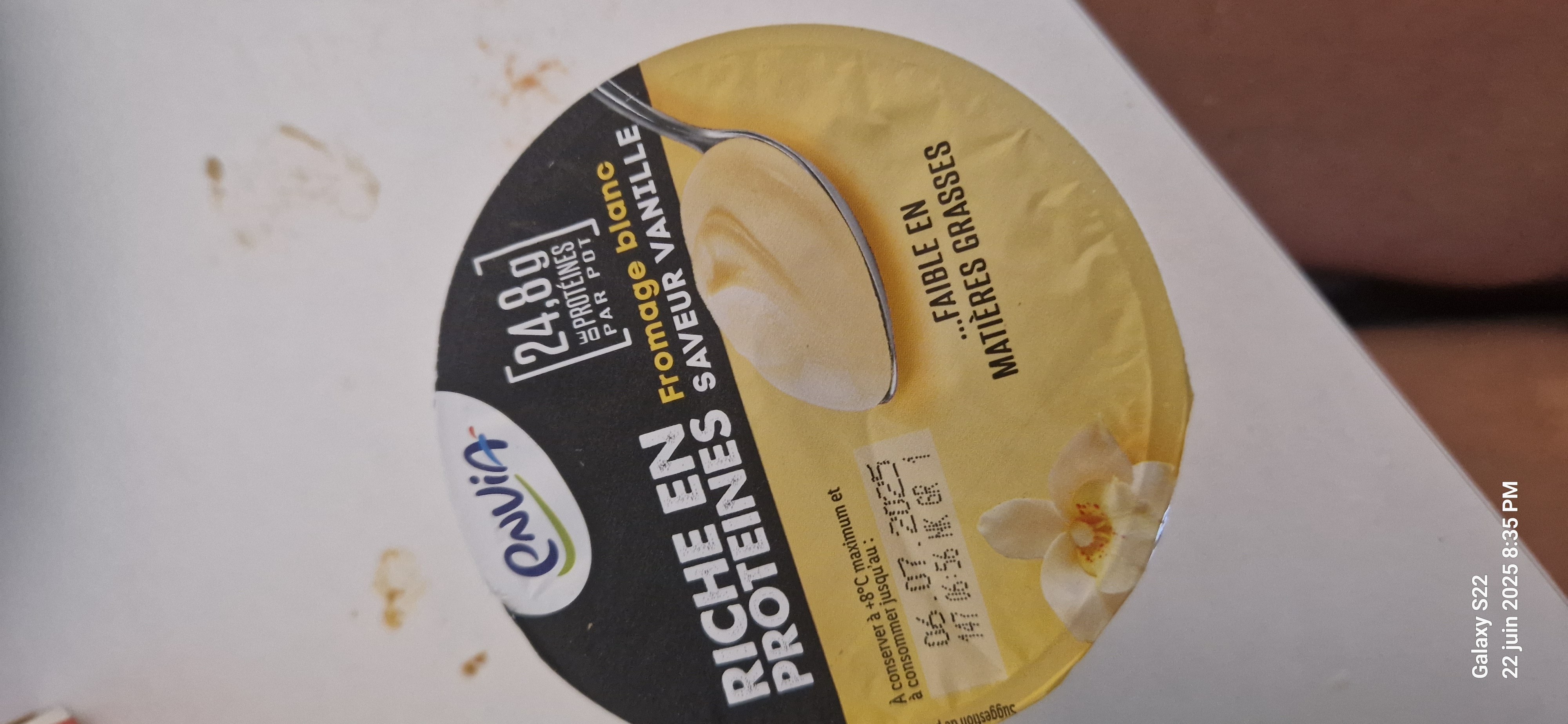 Fromage blanc vanille