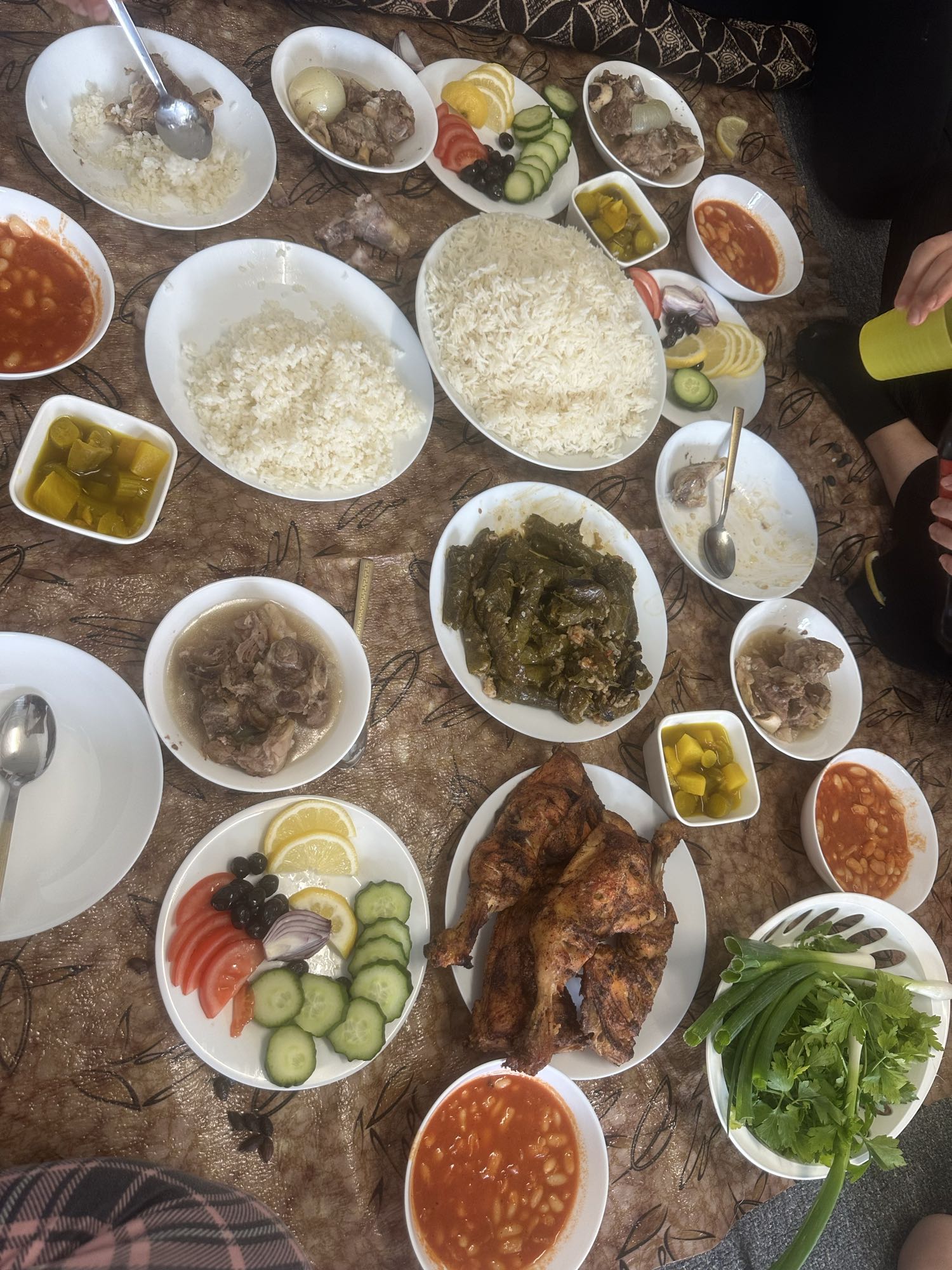 Gemischtes Familienessen