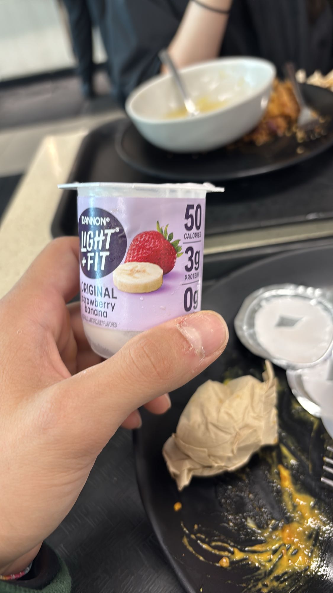 yogur fresa plátano