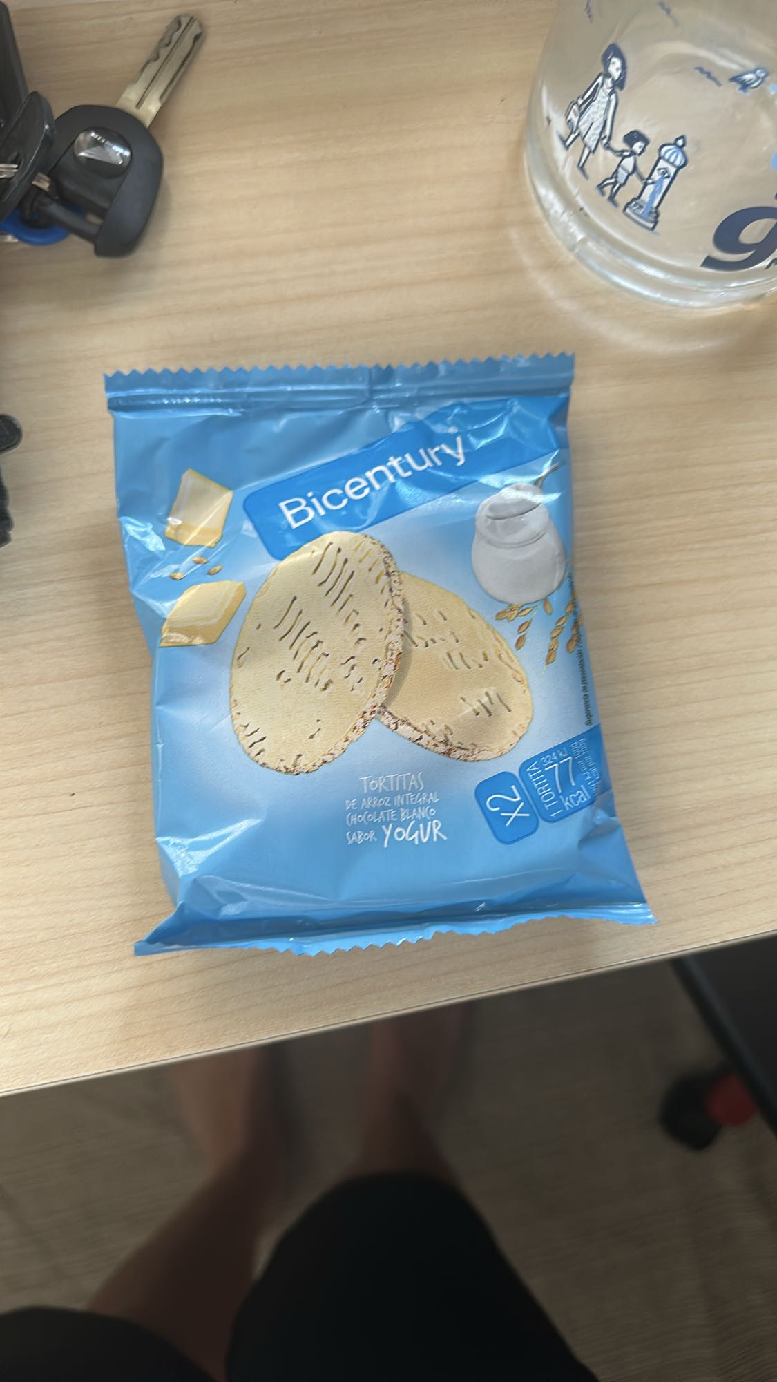 Tortitas arroz chocolate yogur