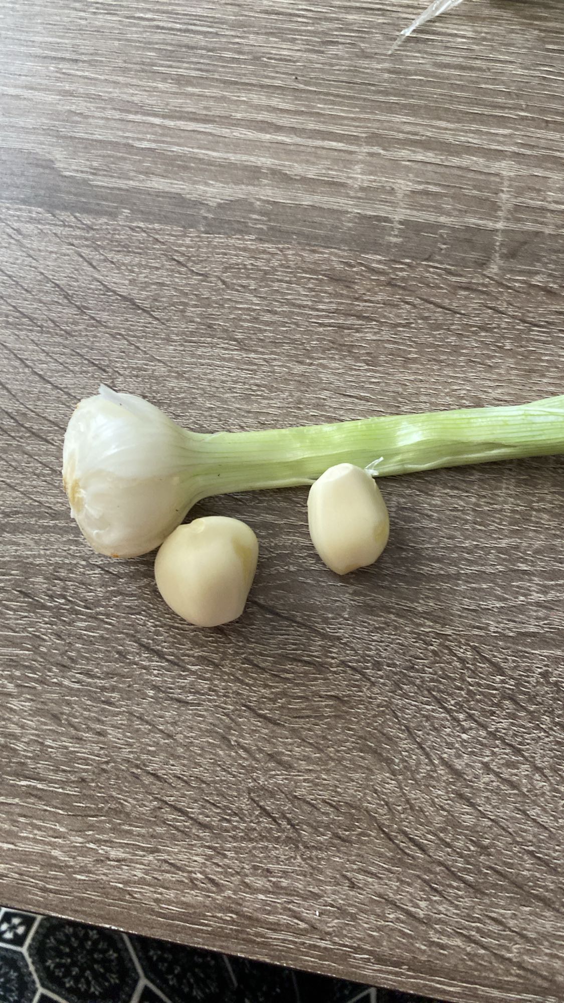 usturoi și ceapă verde