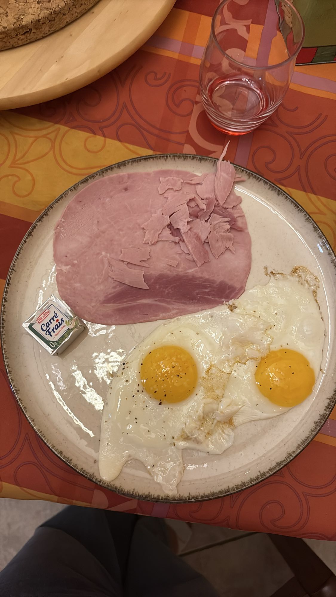 Oeufs et jambon