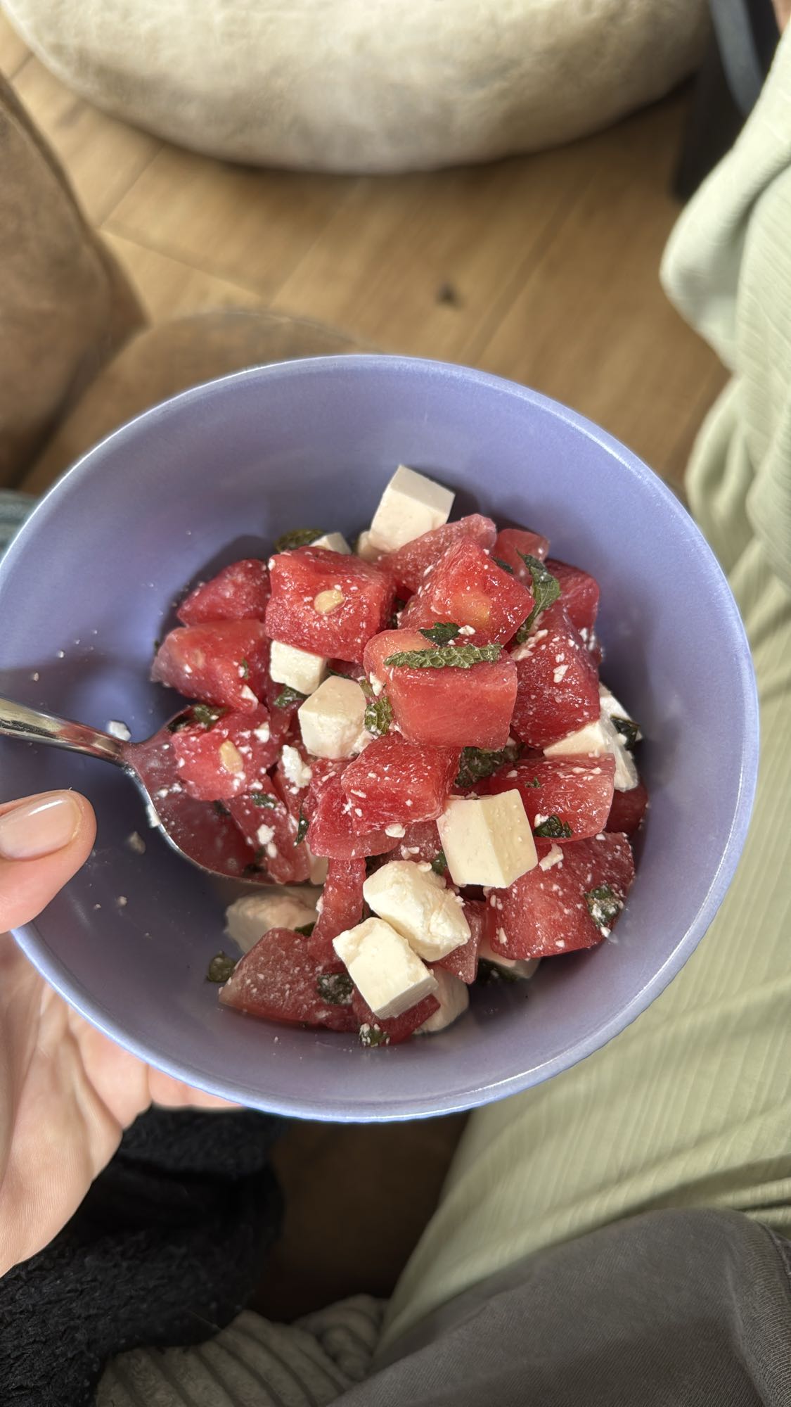 Wassermelonen-Feta-Light-Salat