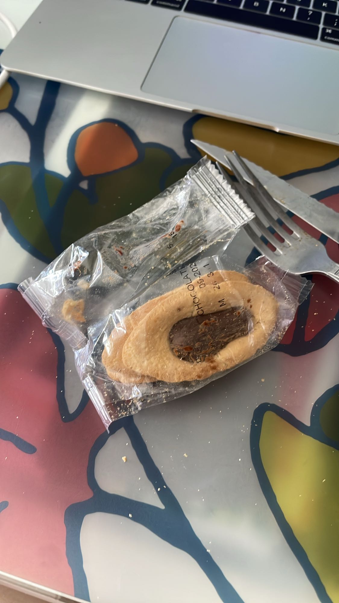 Chocolate filled cookie