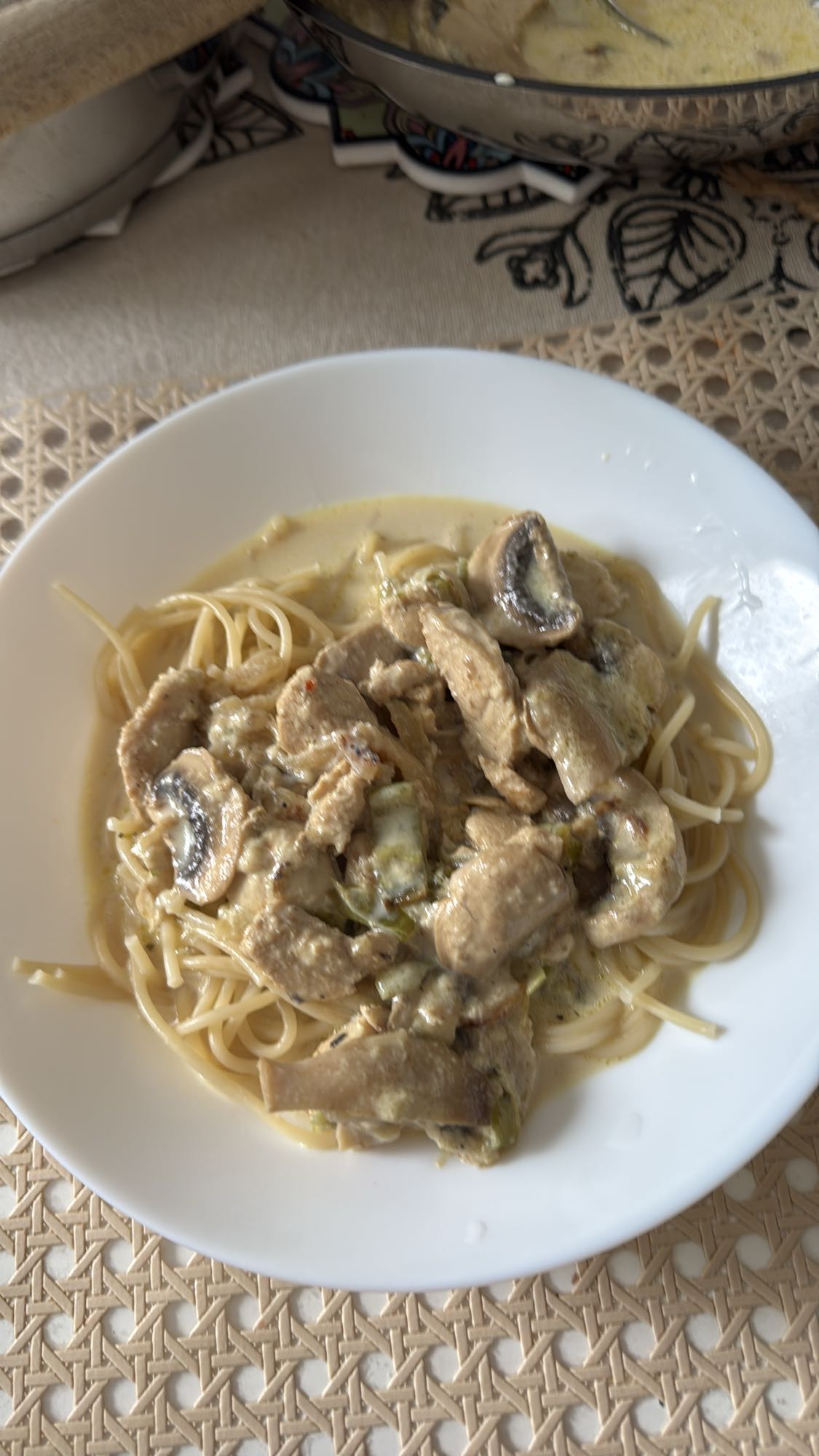 Krämig kycklingpasta