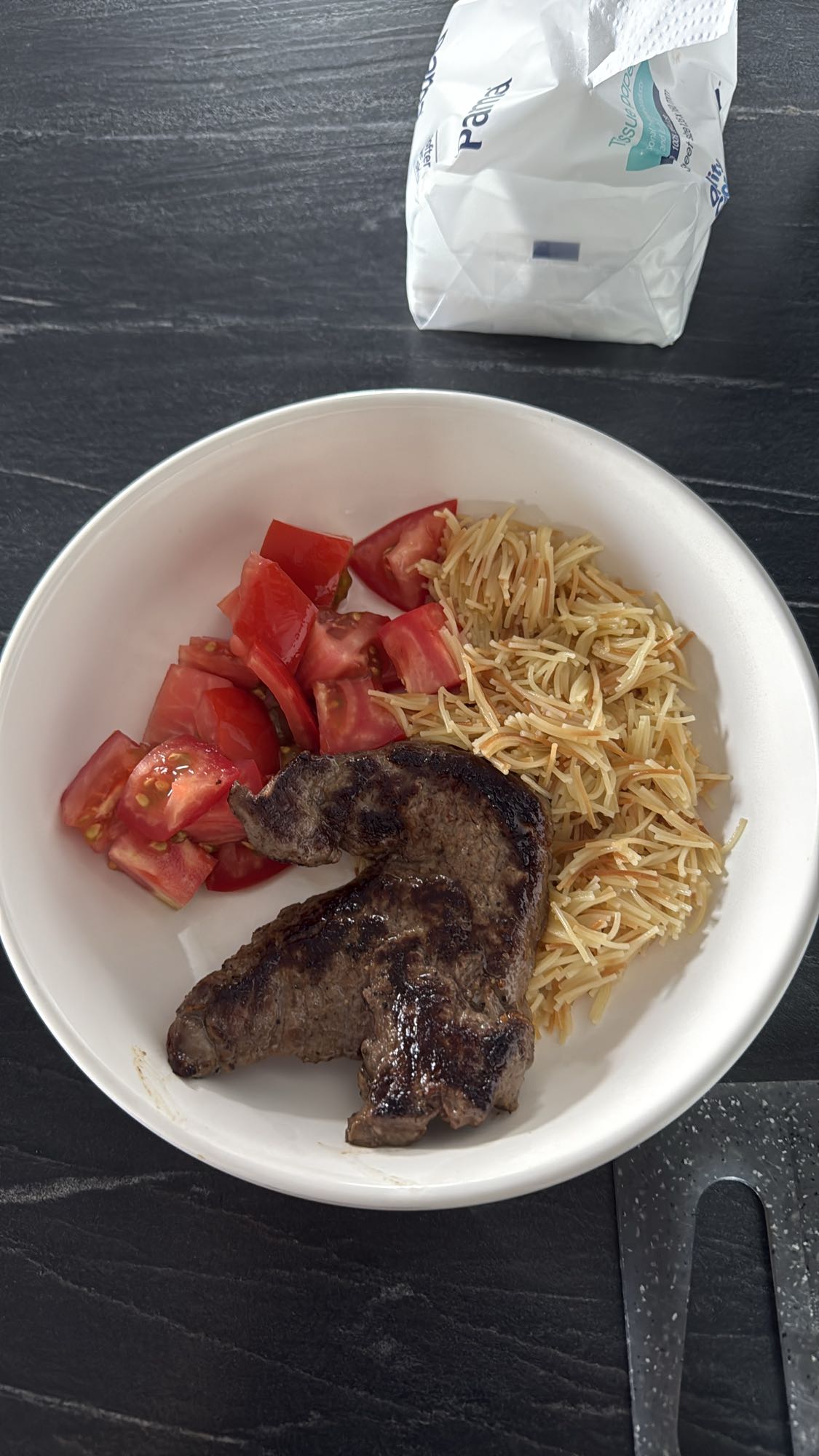 Beef with vermicelli