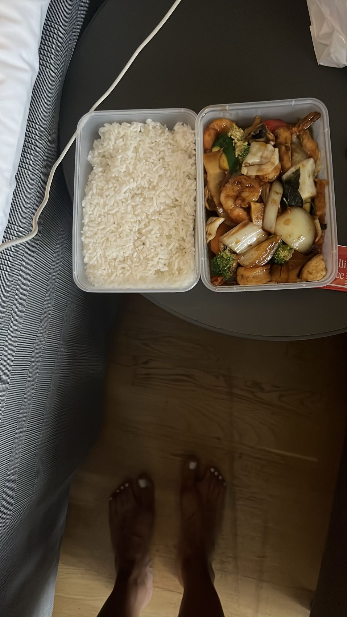 Ris med räkor och grönsaker