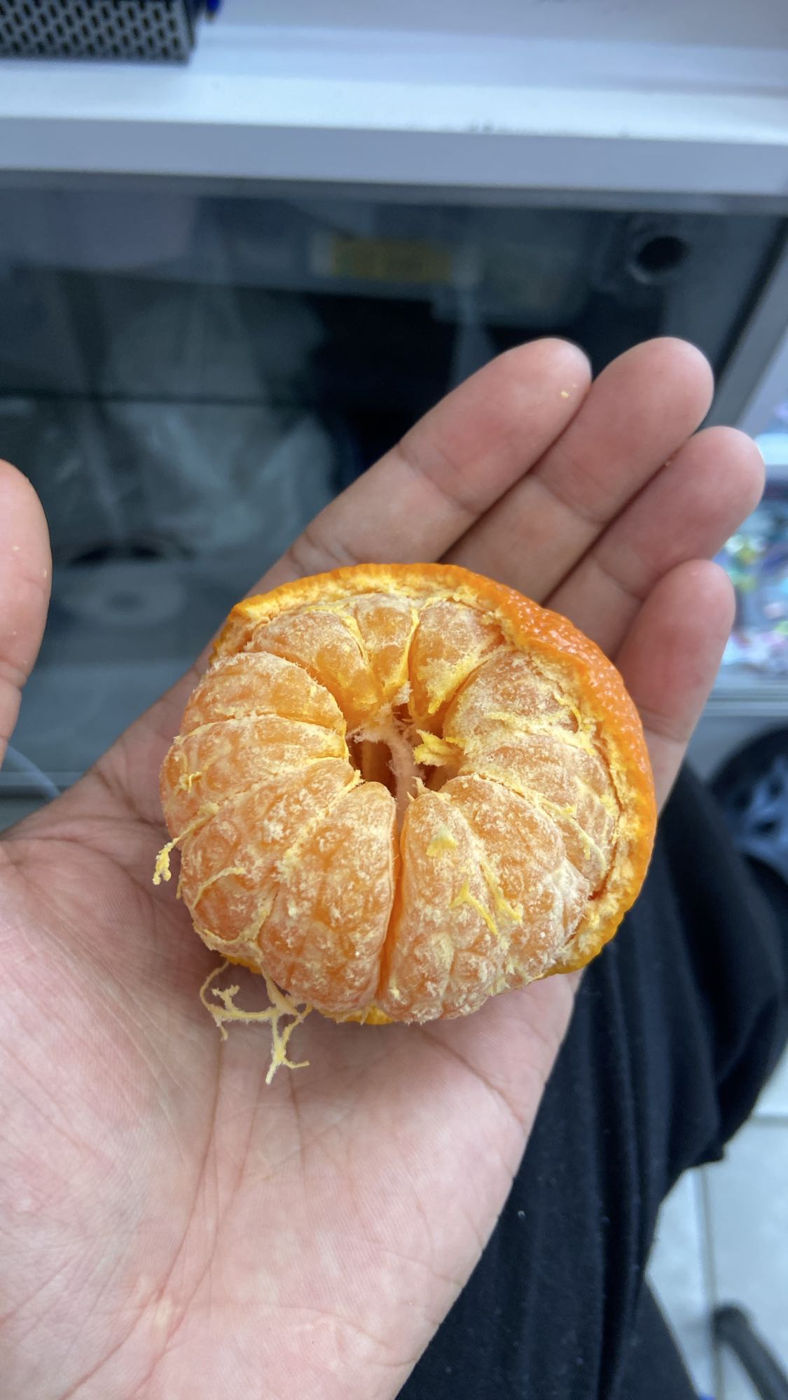 Mandarina pelada