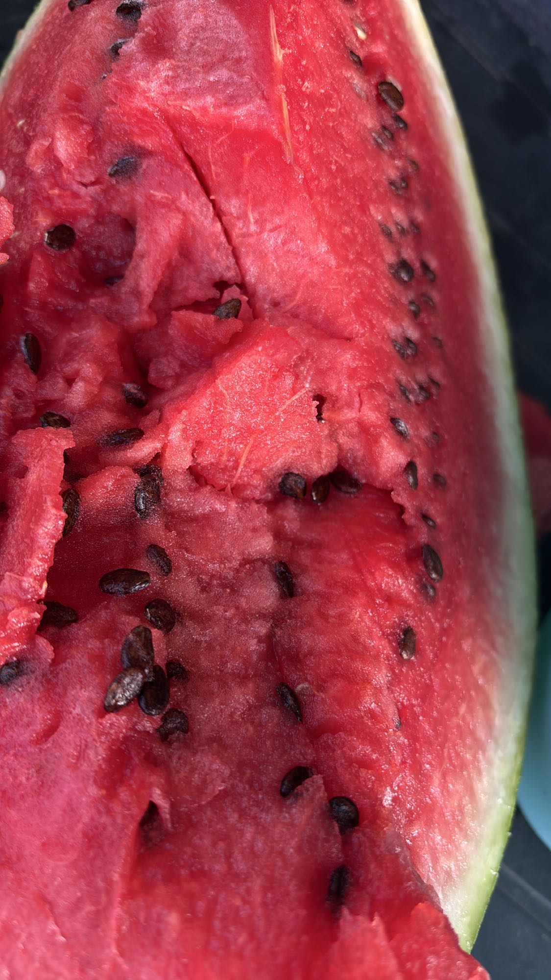 Felie de pepene roșu