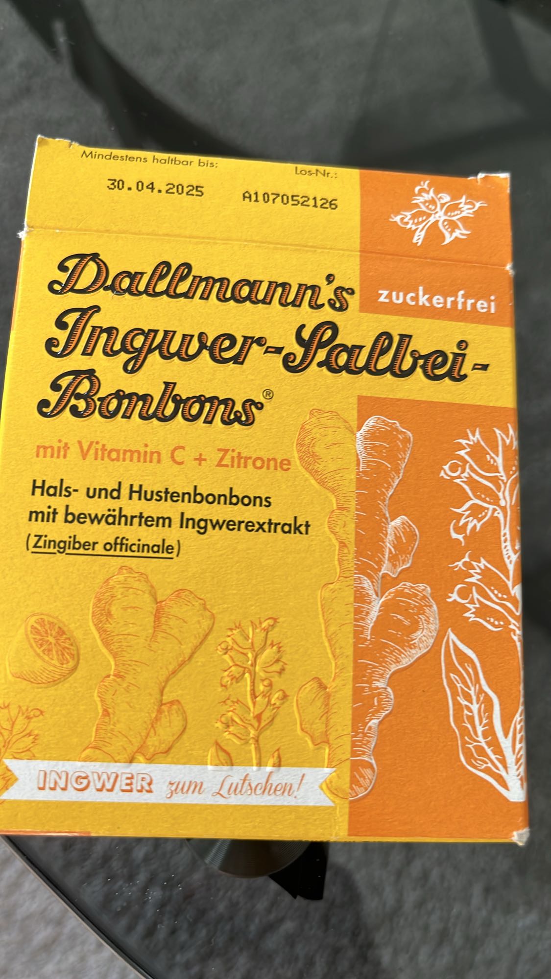 Ingwer-Salbei-Bonbons