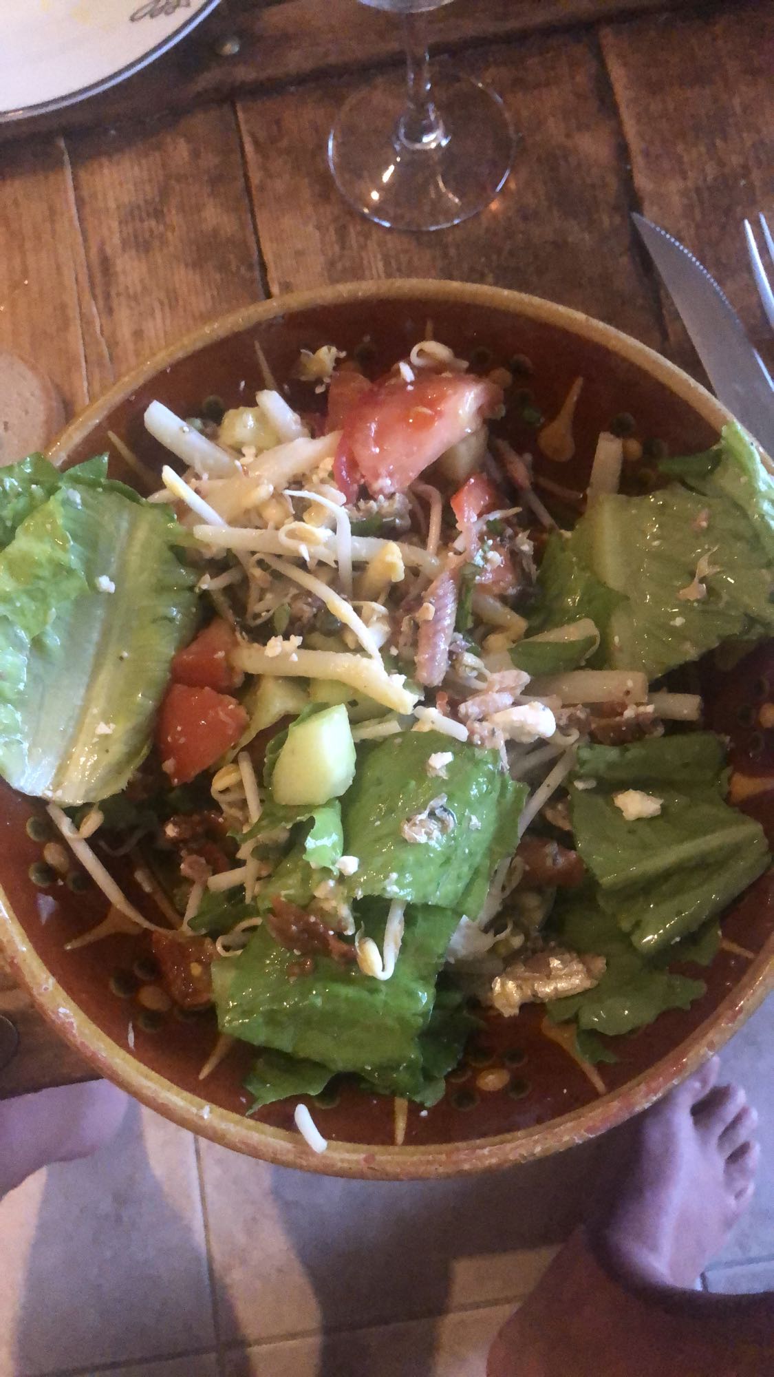 Salade fraîche croquante