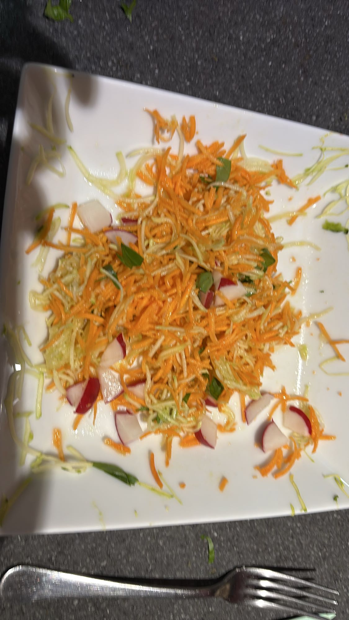 Salade croquante légumes