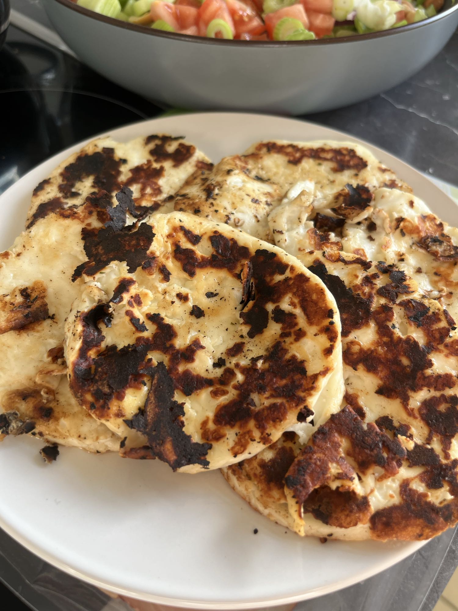 Gebakken halloumi wraps