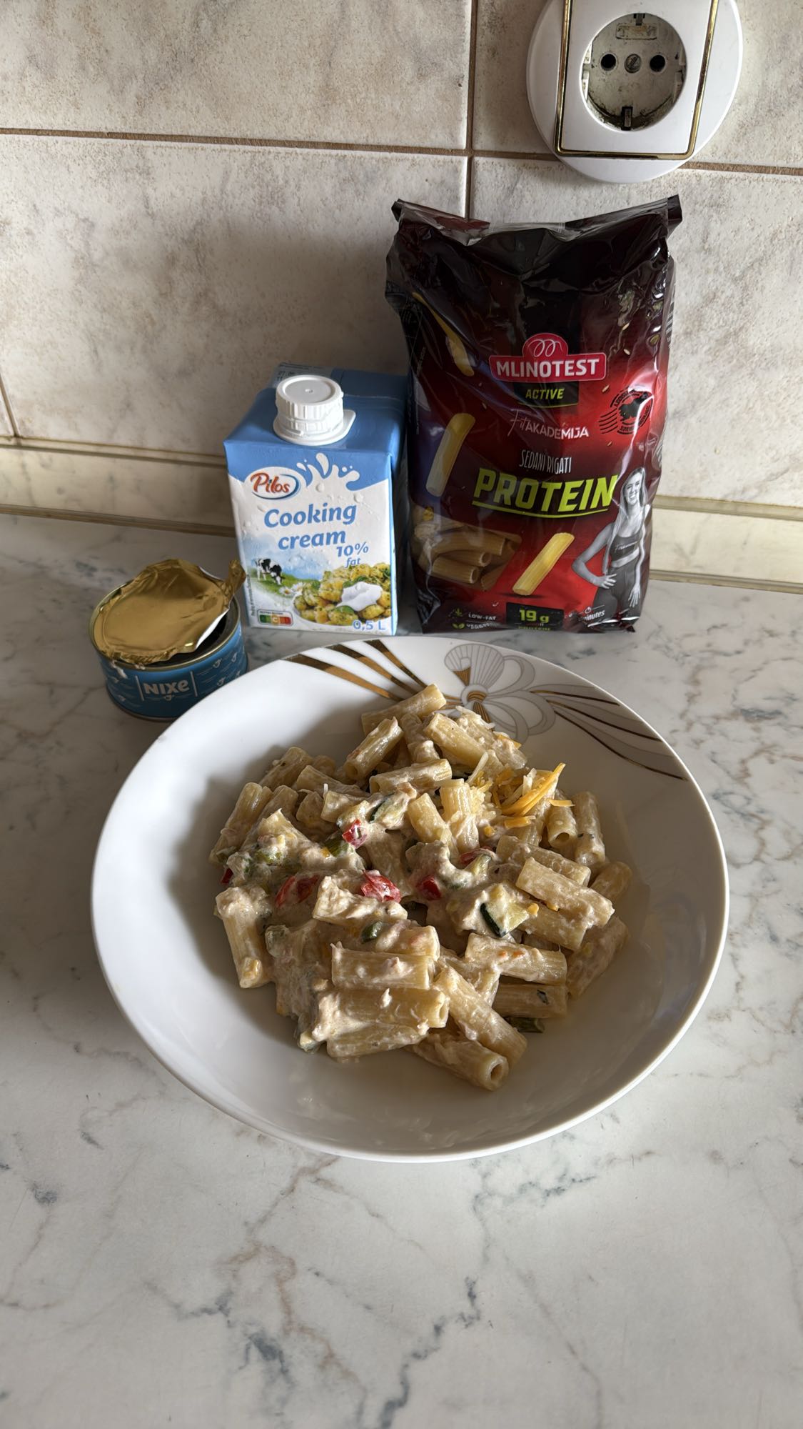 Creamy Tuna Protein Pasta