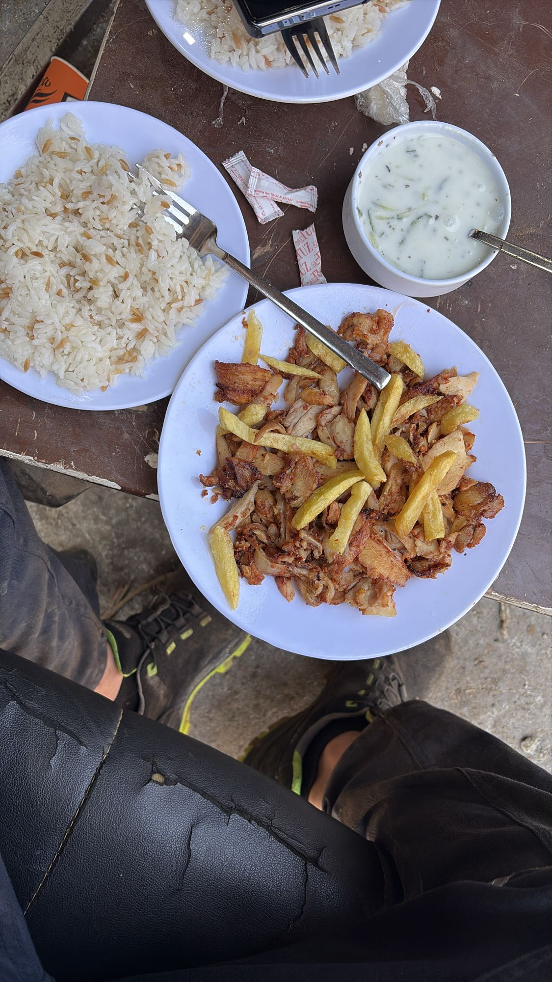 Tavuk döner ve pilav