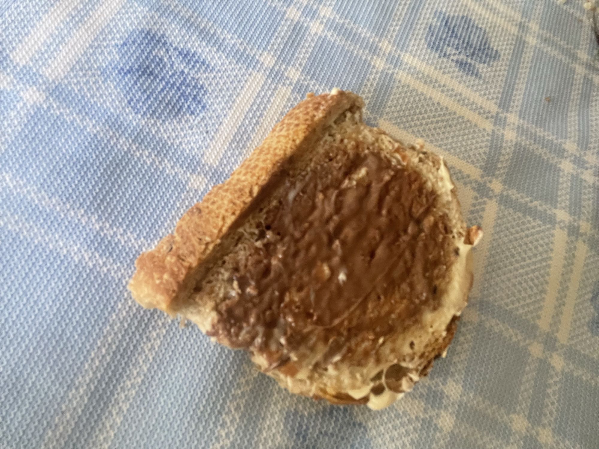 Chocolate spread sandwich