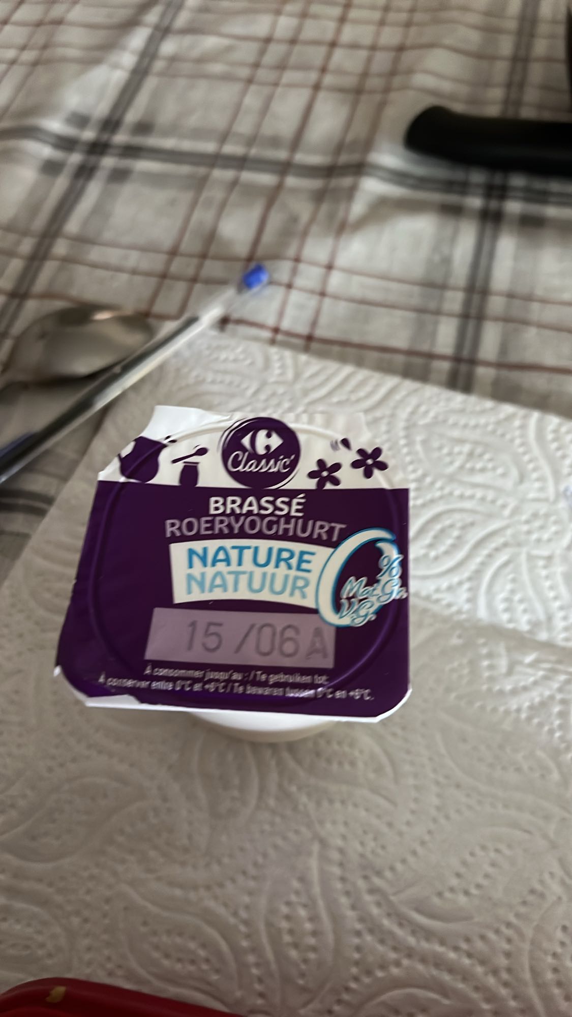 Yaourt nature brassé