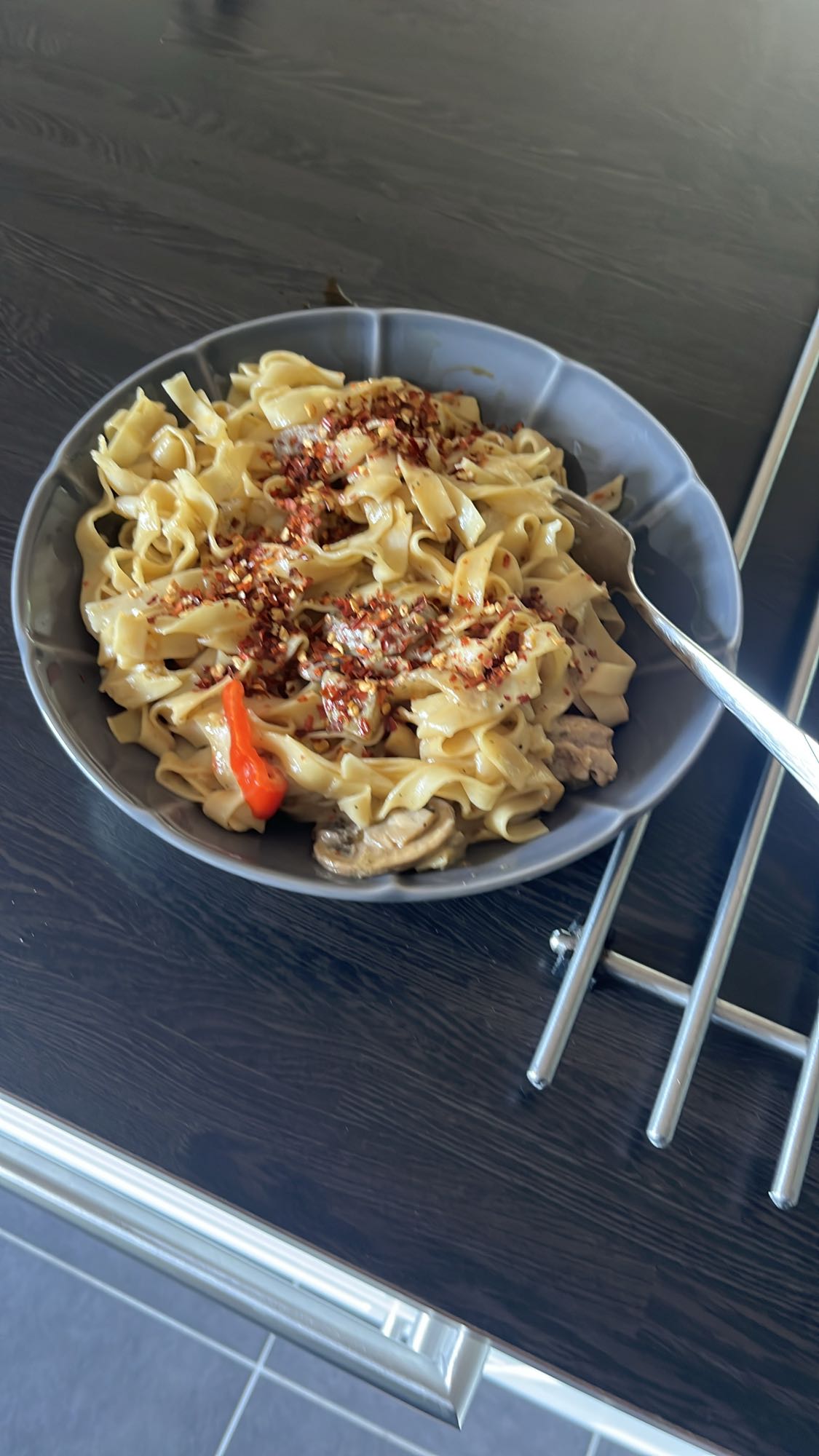 Krämig pasta med svamp