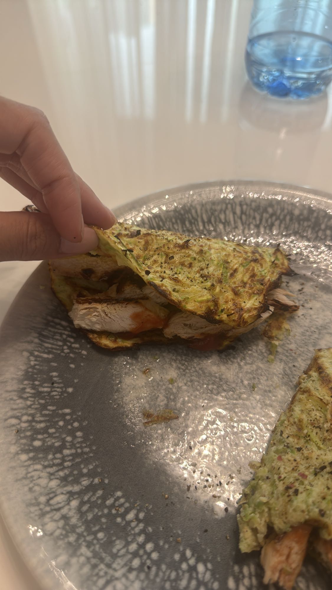 Zucchini Chicken Wrap