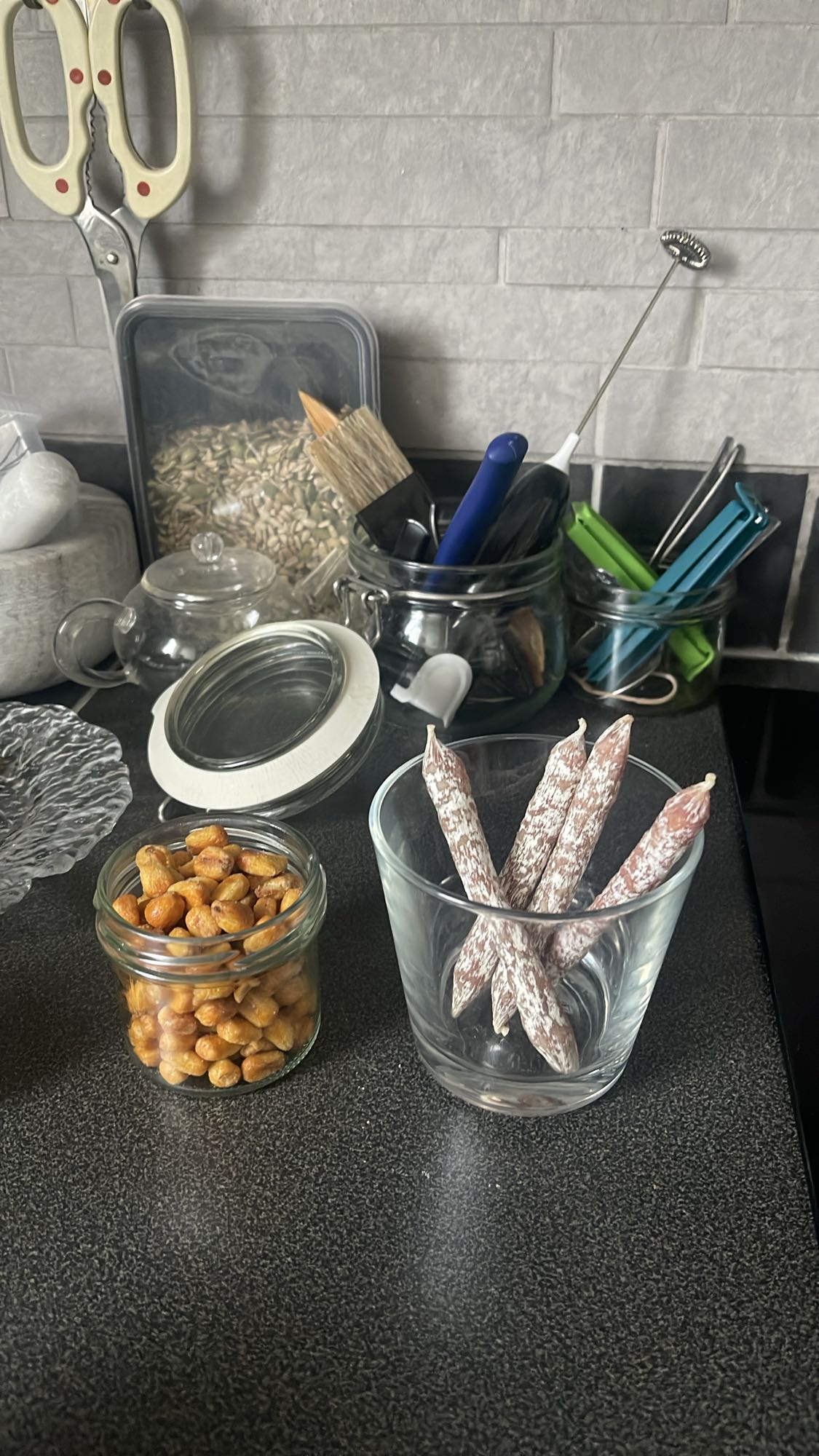 Salami och rostade majs x2